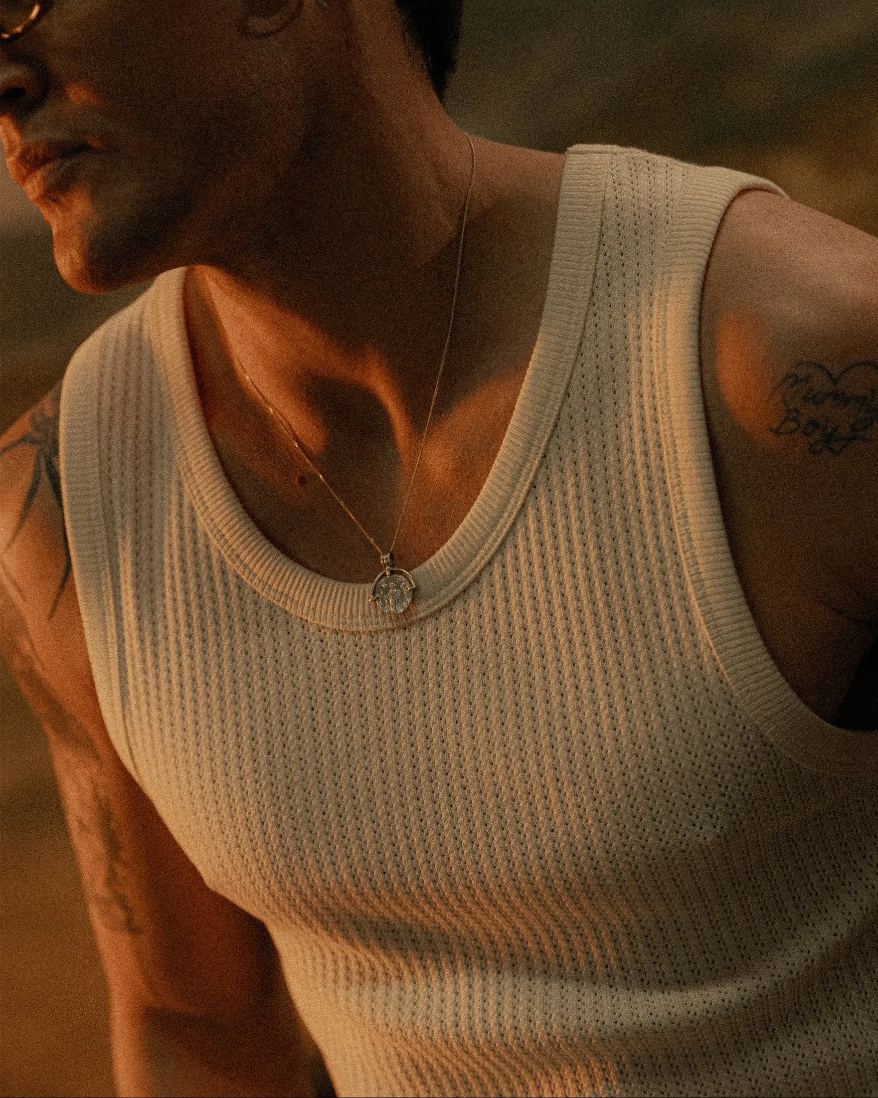 Jacquard Relaxed Vest - Off White sold by P & Co product image thumbnail 3