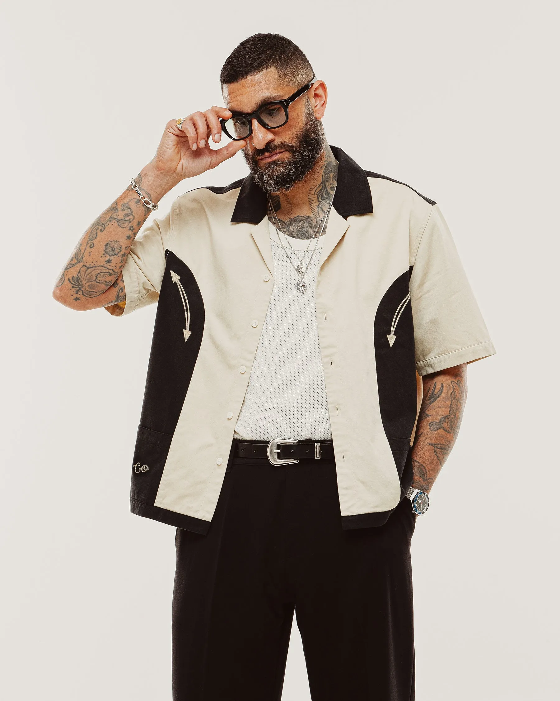 Jacquard Relaxed Vest - Off White sold by P & Co product image thumbnail 5