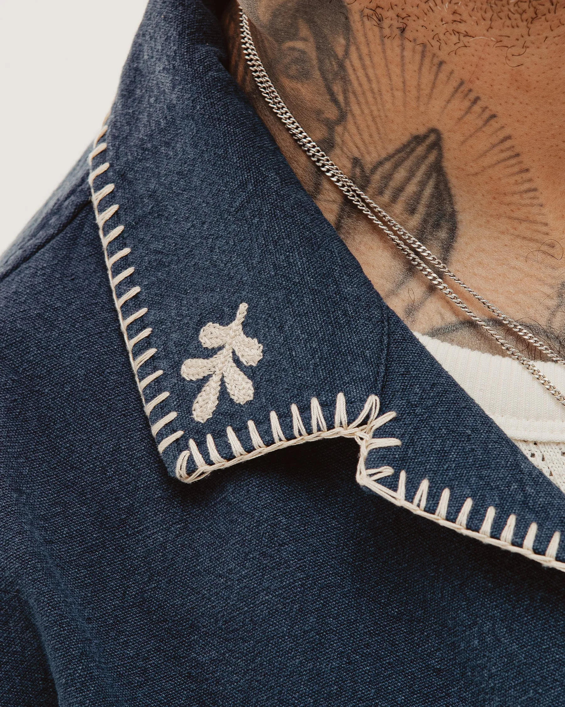 Mariner Resort Shirt - Navy sold by P & Co product image thumbnail 4