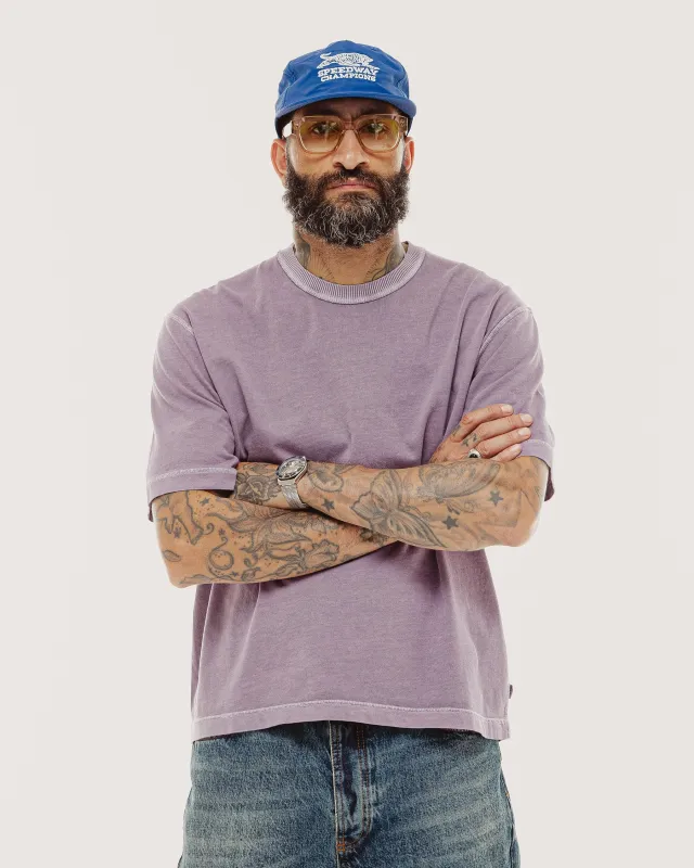 Essential Boxy T-Shirt - Plum Purple made by P & Co