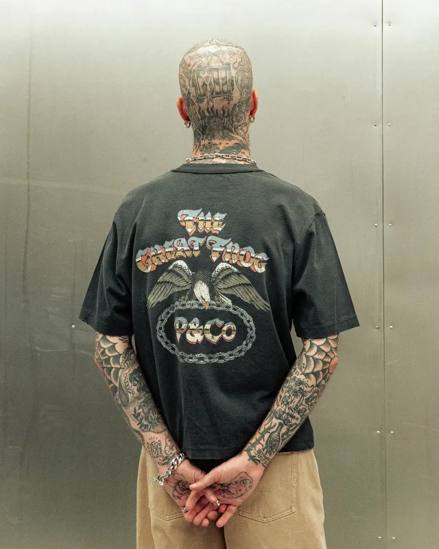 P&Co x TGF Boxy T-Shirt - Heavy Washed Black made by P & Co