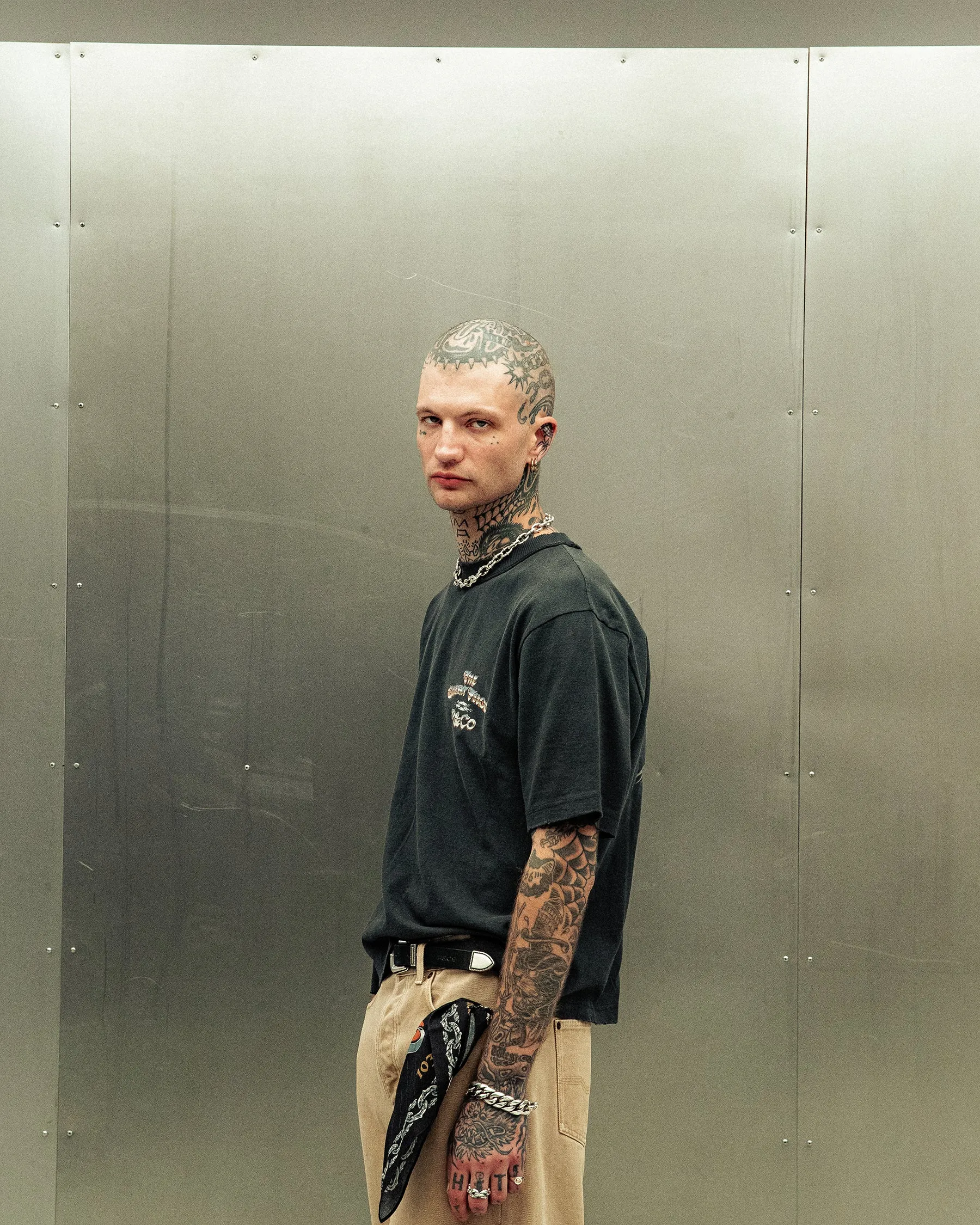 P&Co x TGF Boxy T-Shirt - Heavy Washed Black sold by P & Co product image thumbnail 3