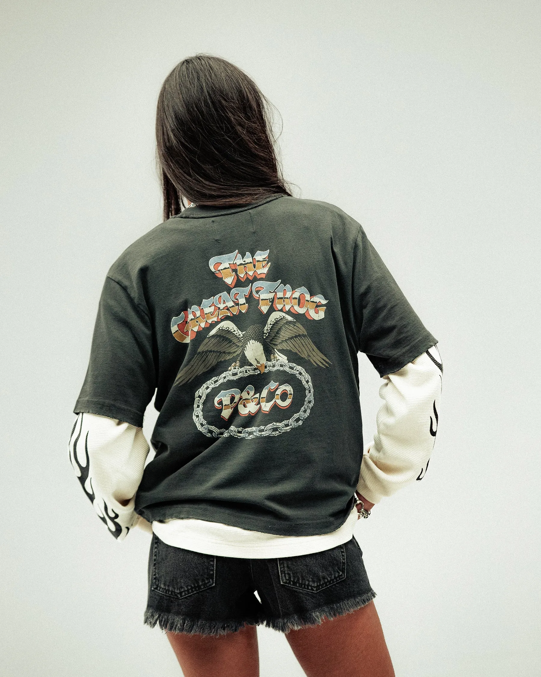 P&Co x TGF Boxy T-Shirt - Heavy Washed Black sold by P & Co product image thumbnail 5