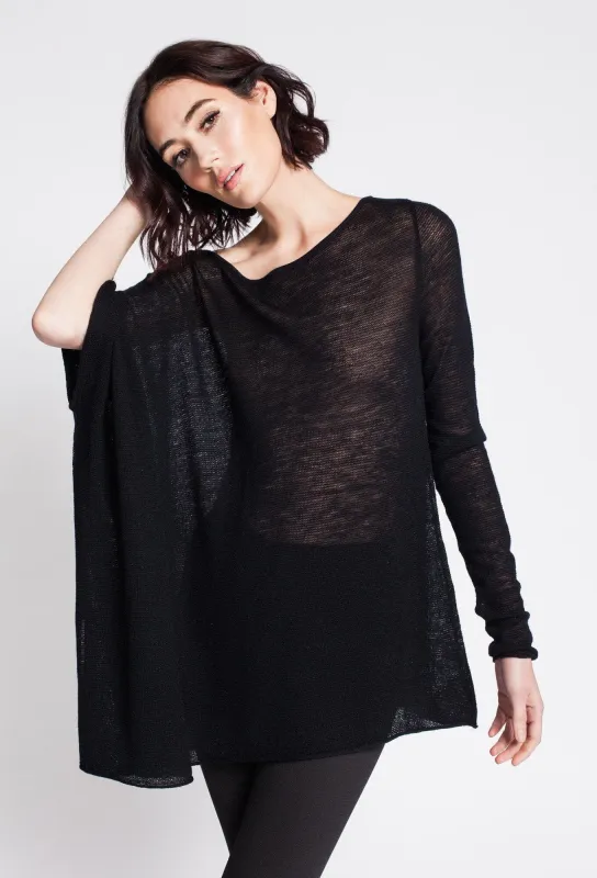 Tissue Knit Asymmetrical Sweater sold by Asmar Equestrian