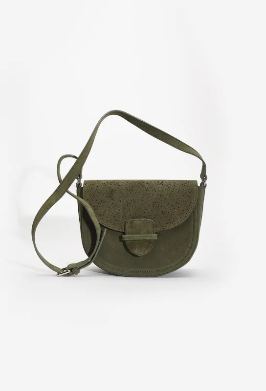 Naples Suede Saddle Bag made by Asmar Equestrian