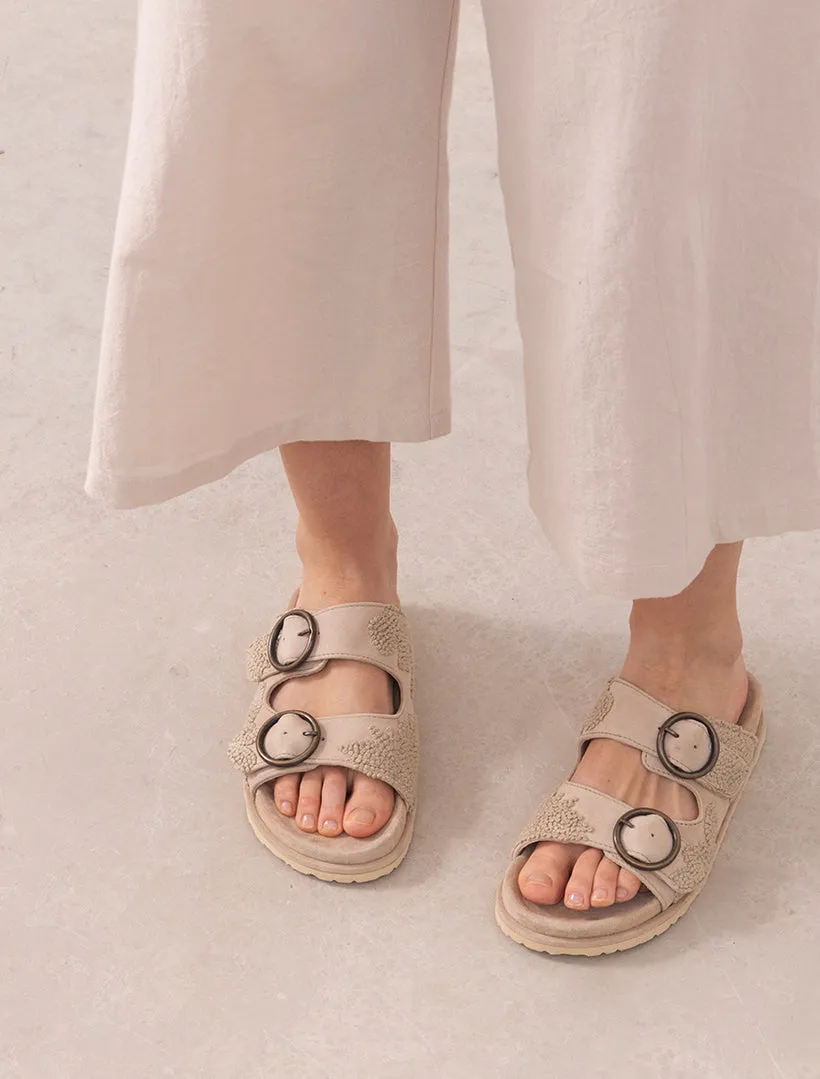 Clay French Knot Sand Suede Natural sold by Laidback London product image thumbnail 2