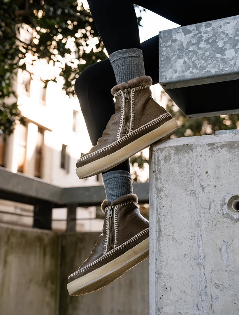 Setsu Crochet Ankle Boot Otter Leather Natural sold by Laidback London product image thumbnail 2
