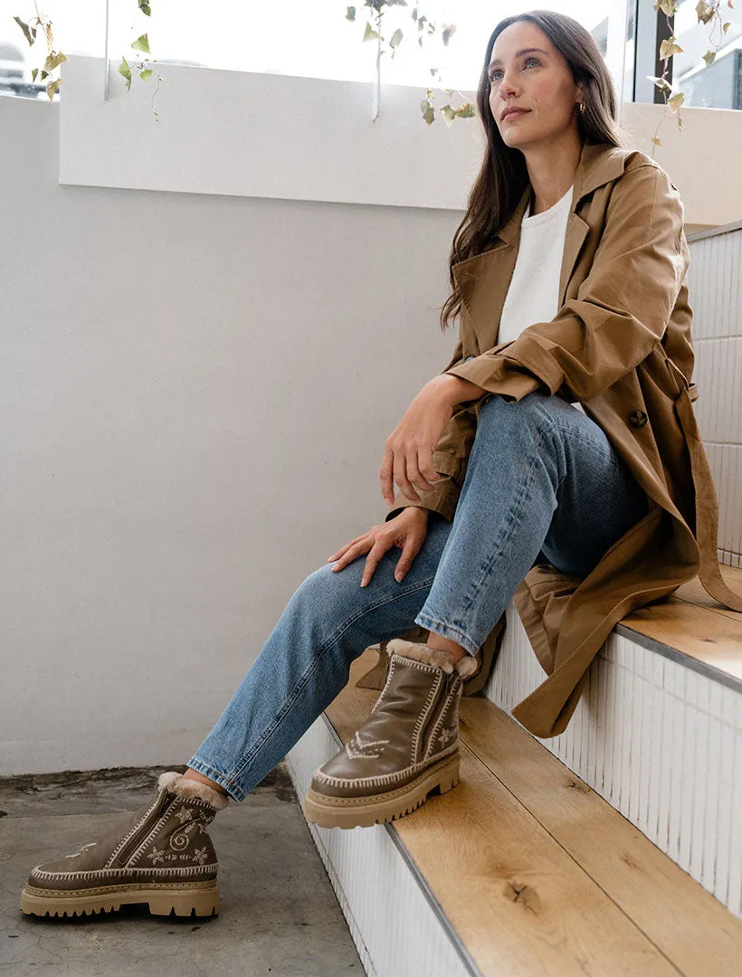 Setsu 3.0. Paisley Ankle Boot Otter Leather Wheat sold by Laidback London product image thumbnail 5