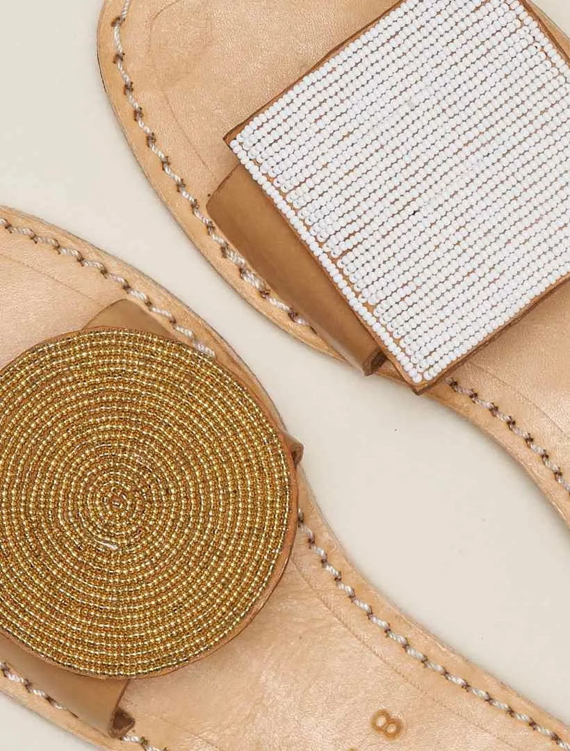 Crey LP Light Brown Metal Gold/White sold by Laidback London product image thumbnail 4