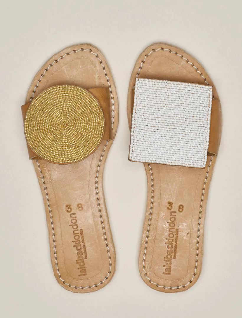 Crey LP Light Brown Metal Gold/White sold by Laidback London product image thumbnail 5