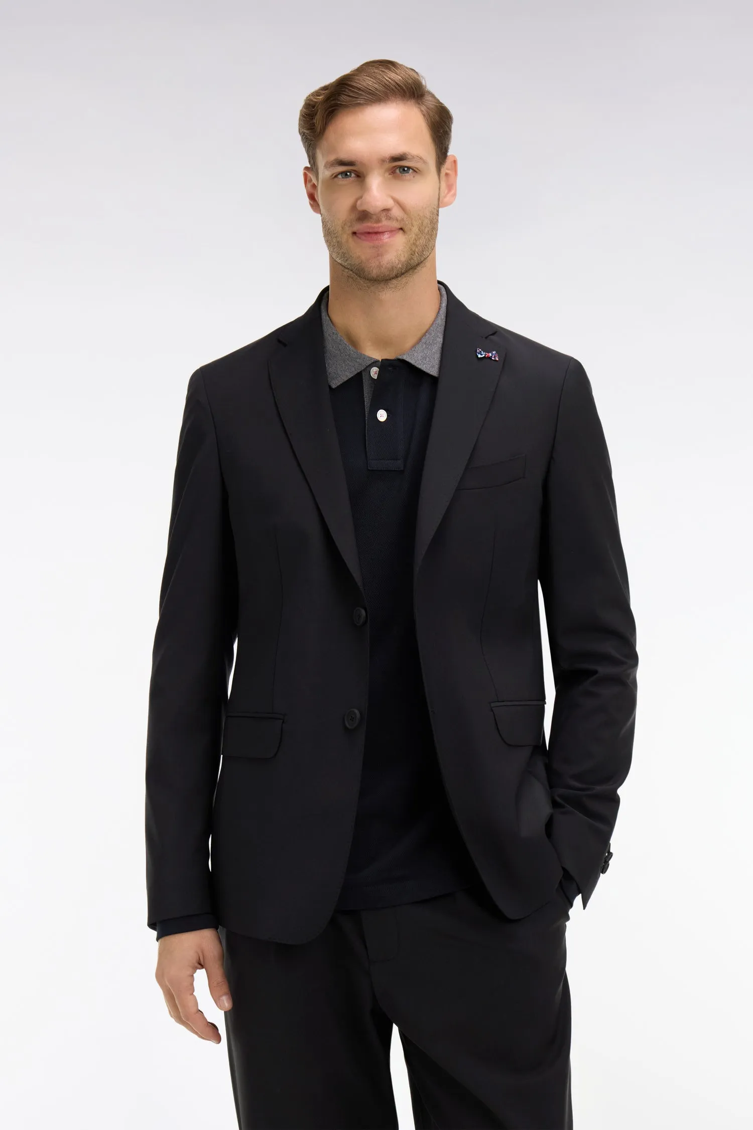 Blazer noir détails noeud en relief sold by Eden Park