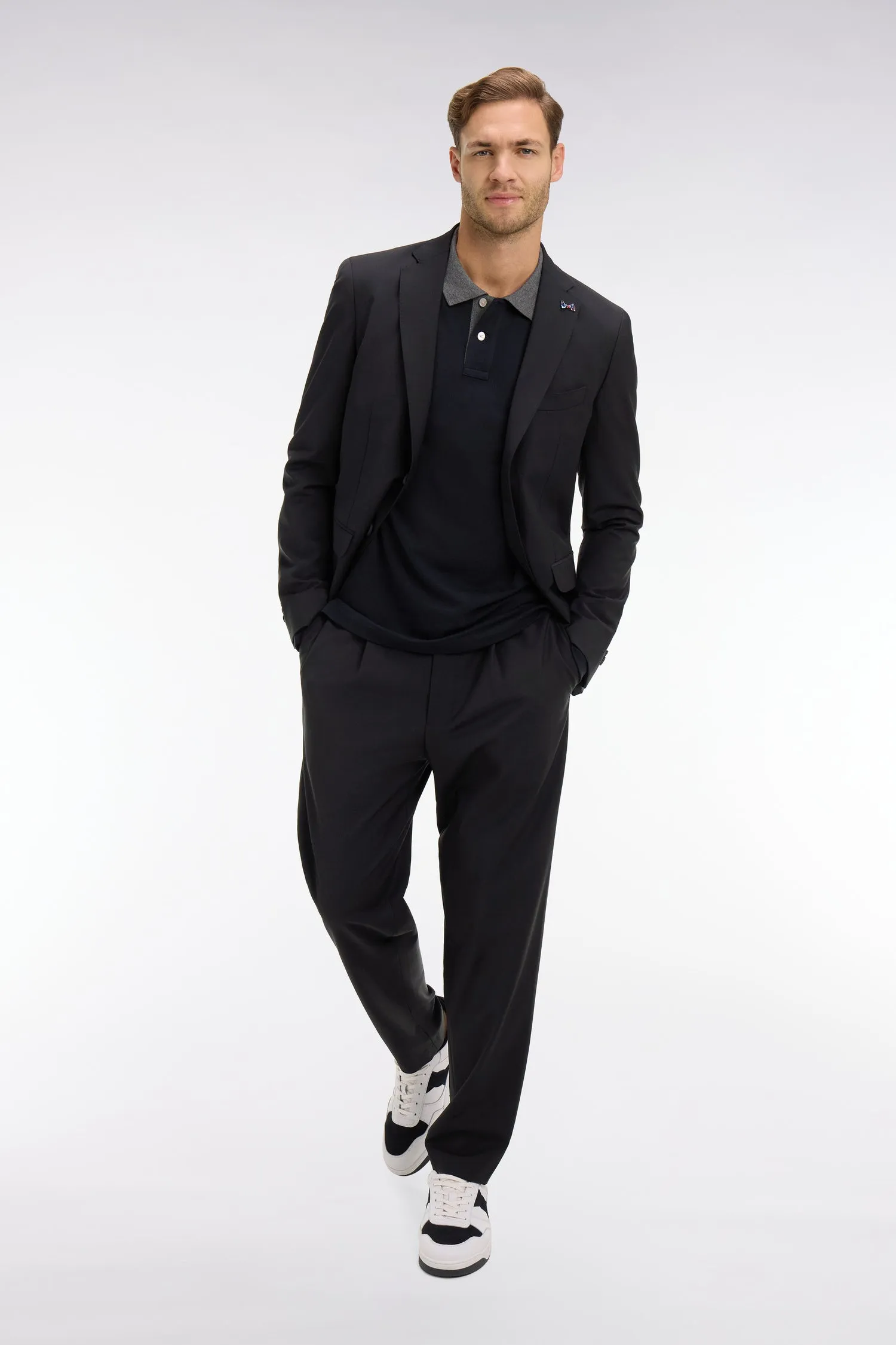 Blazer noir détails noeud en relief sold by Eden Park product image thumbnail 5