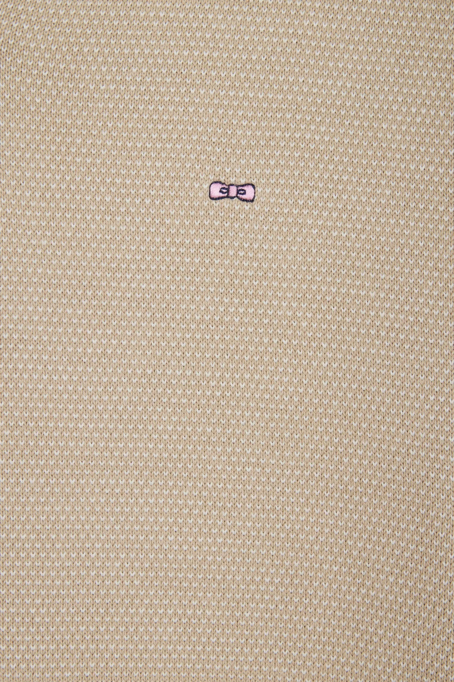 Pull col polo en coton beige coupe droite sold by Eden Park product image thumbnail 5
