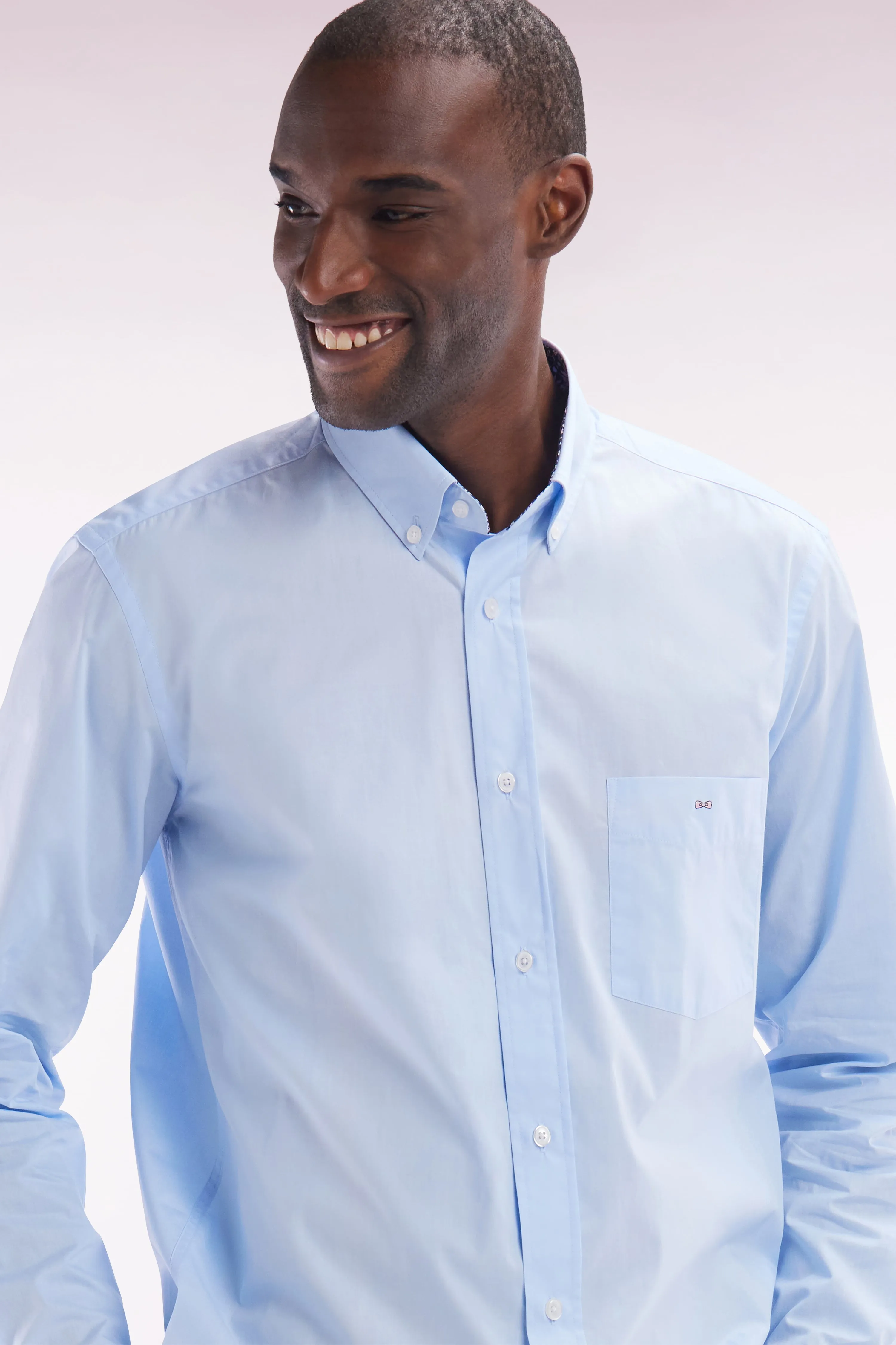 Chemise en coton ciel coudière coupe droite sold by Eden Park product image thumbnail 2