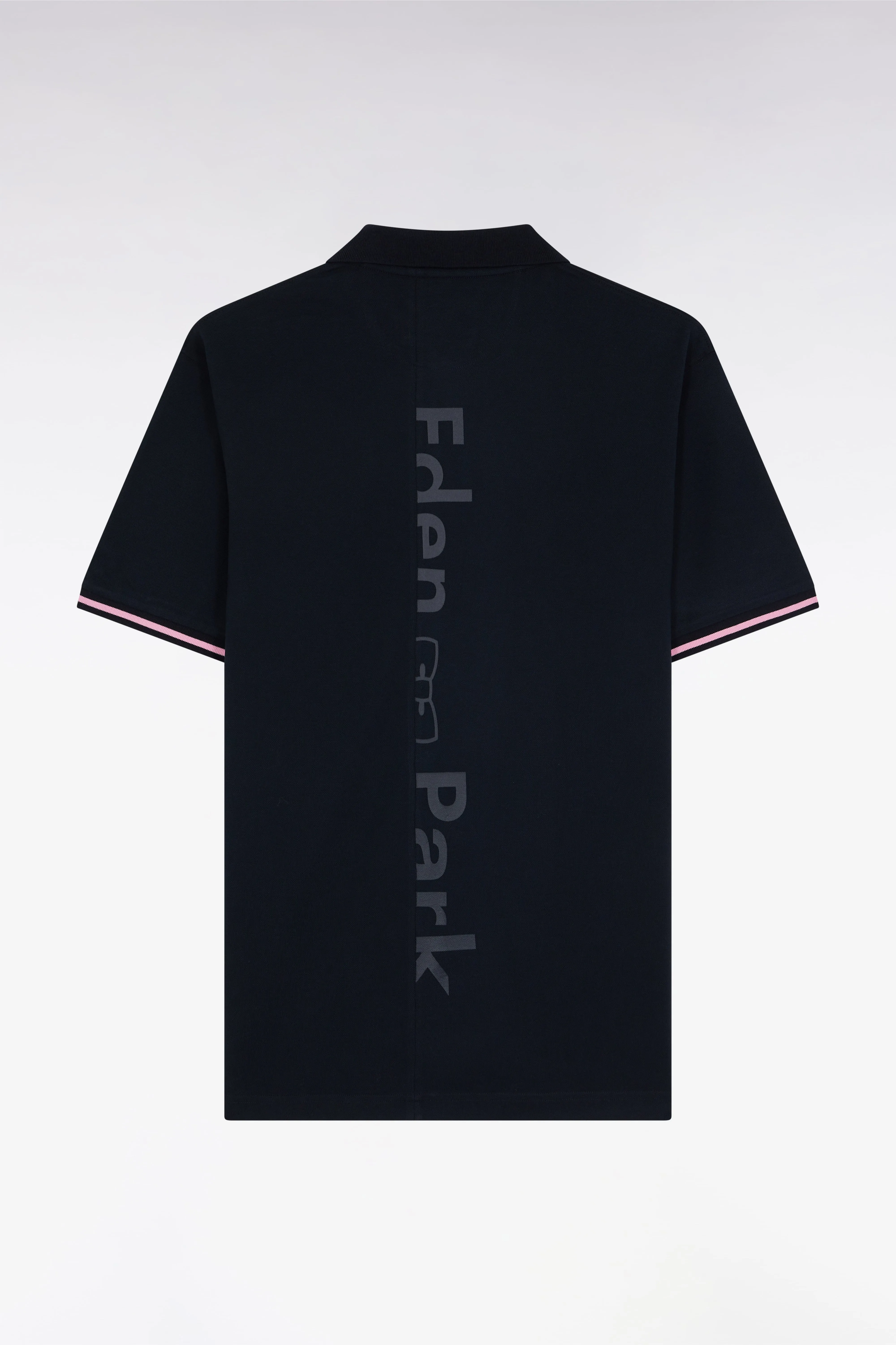Polo à manches courtes en coton marine jacquard dos Eden Park coupe décontractée sold by Eden Park product image thumbnail 2