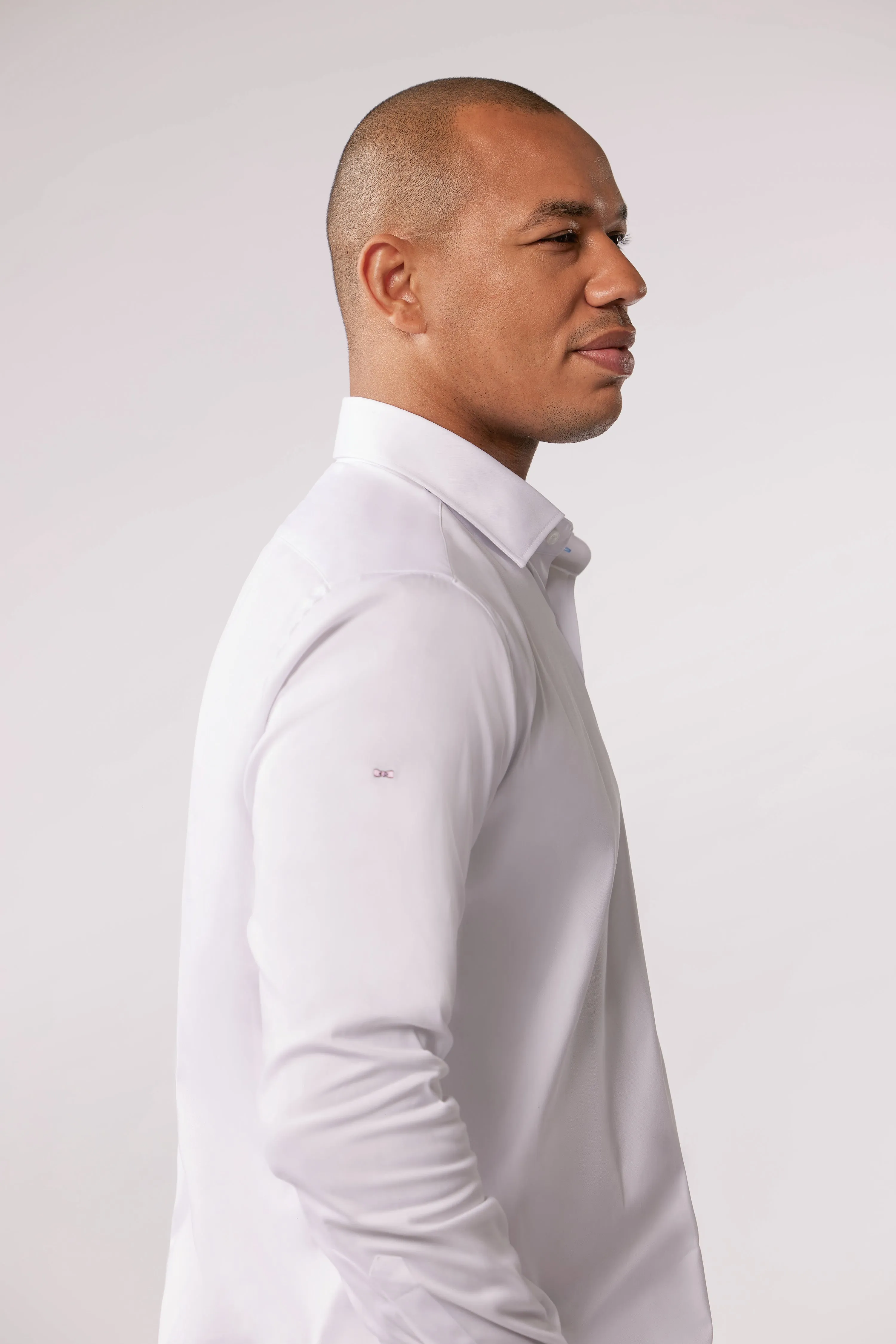 Chemise en coton stretch blanche Eden Park x Racing 92 sold by Eden Park product image thumbnail 2
