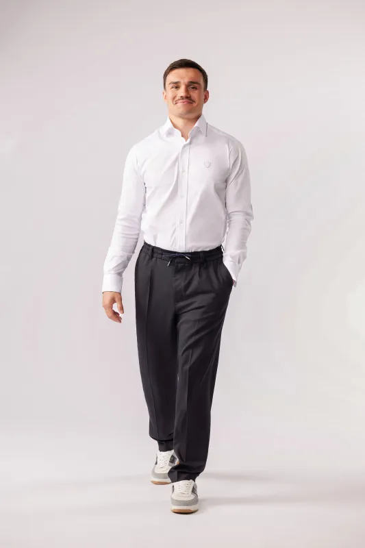 Pantalon en laine bleu marine Eden Park x Racing 92 made by Eden Park