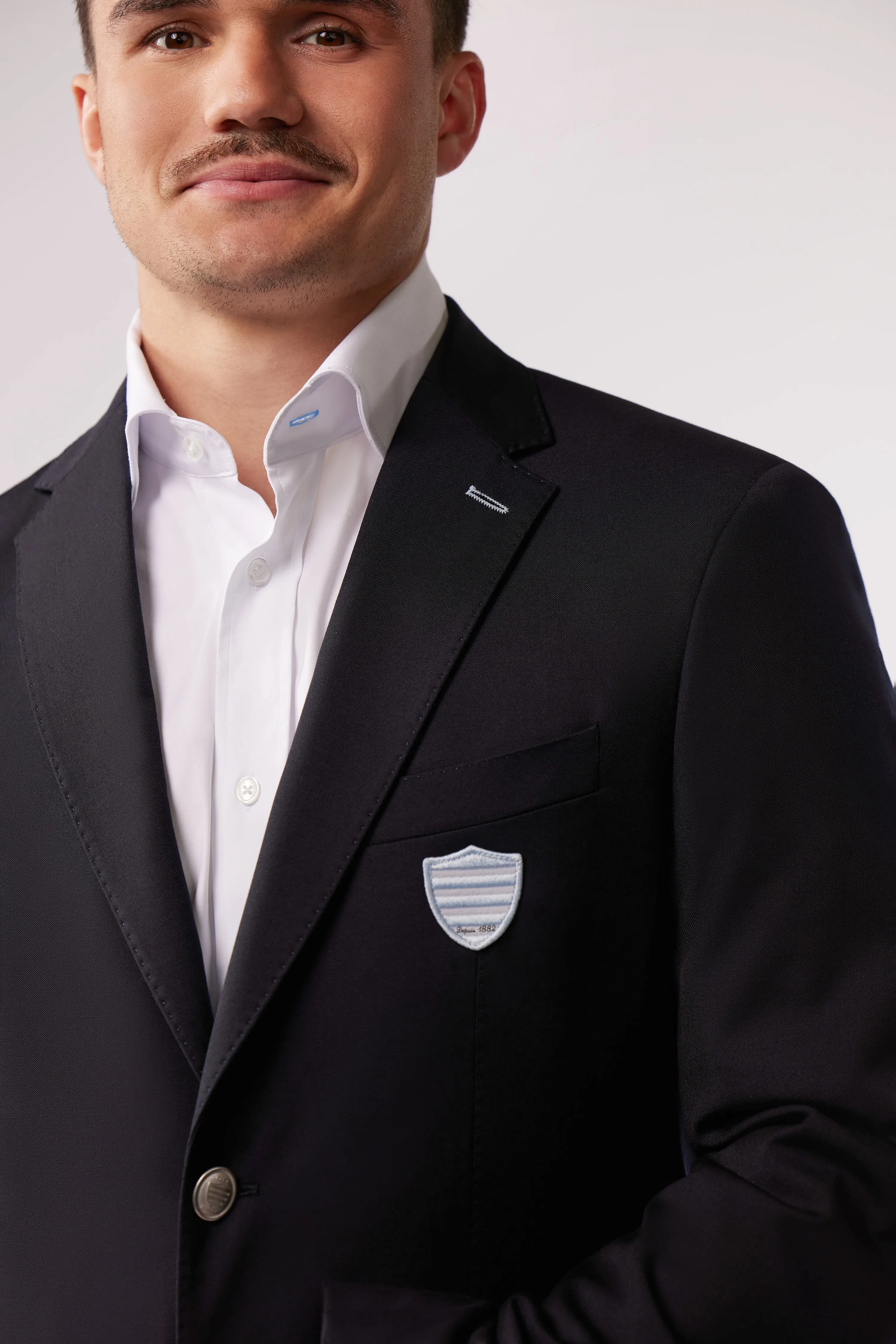 Blazer en laine bleu marine Eden Park x Racing 92 sold by Eden Park product image thumbnail 2