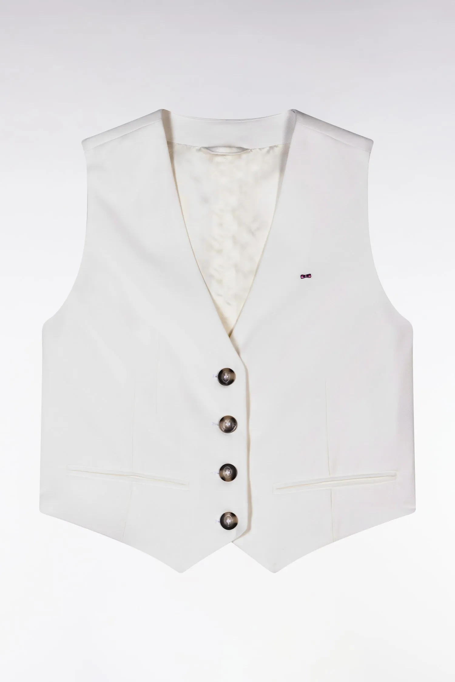 Gilet de costume fluide écru sold by Eden Park product image thumbnail 2