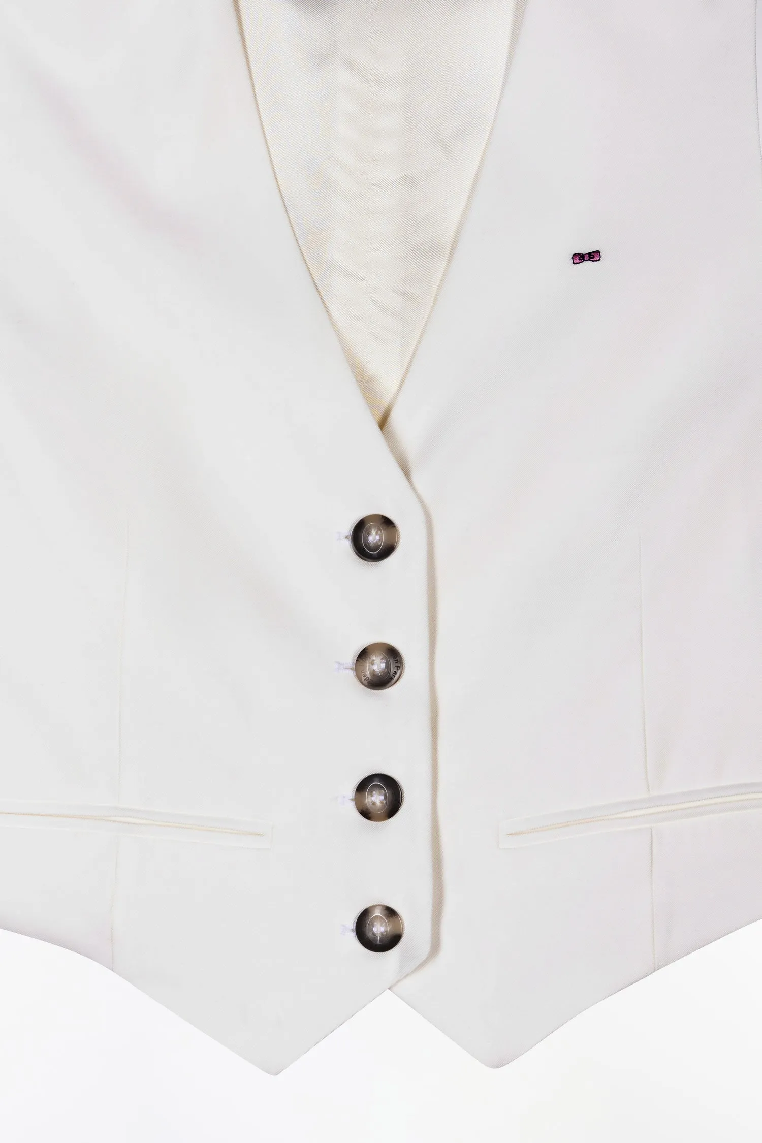 Gilet de costume fluide écru sold by Eden Park product image thumbnail 5