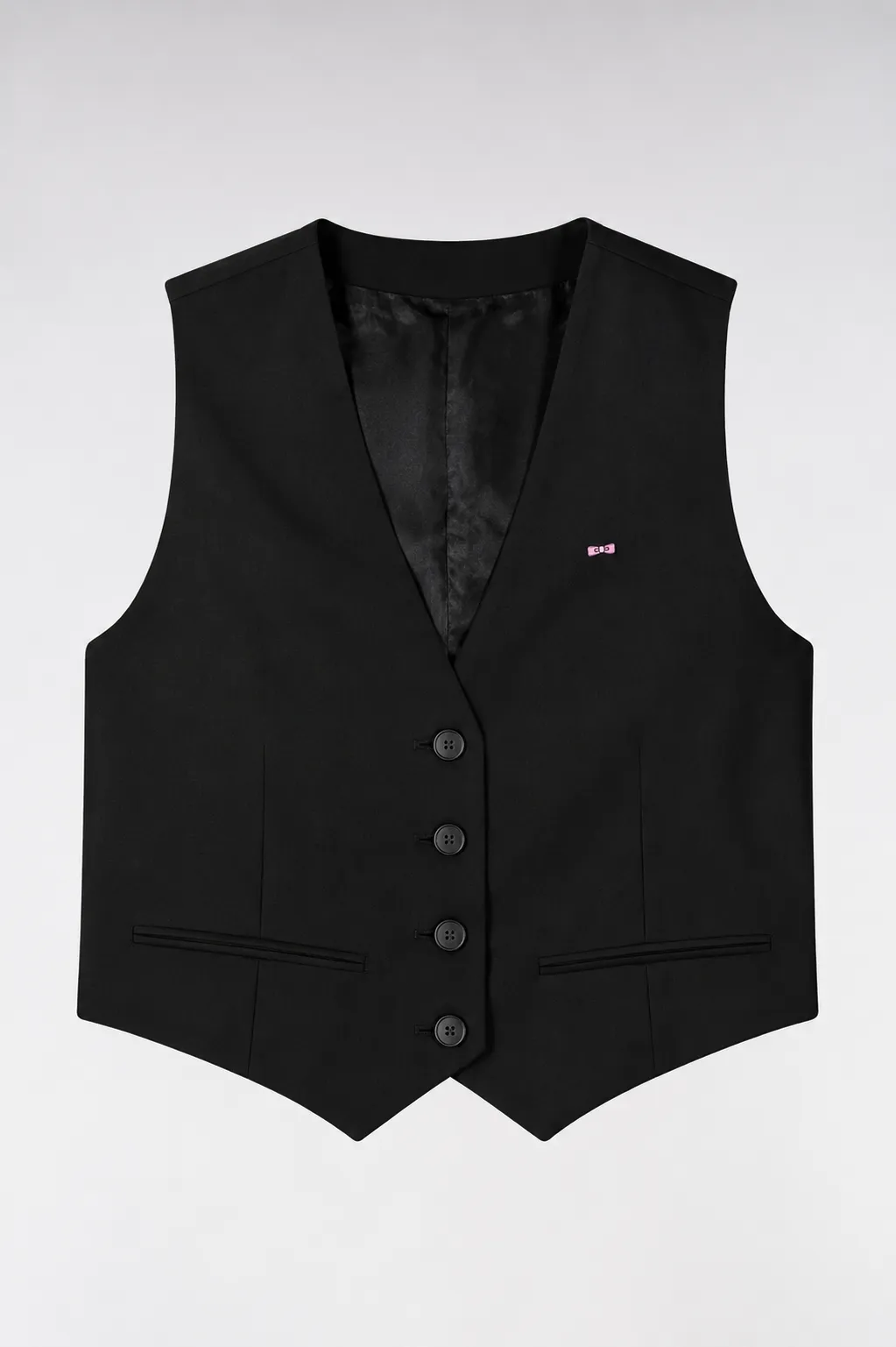Gilet de costume fluide noir sold by Eden Park
