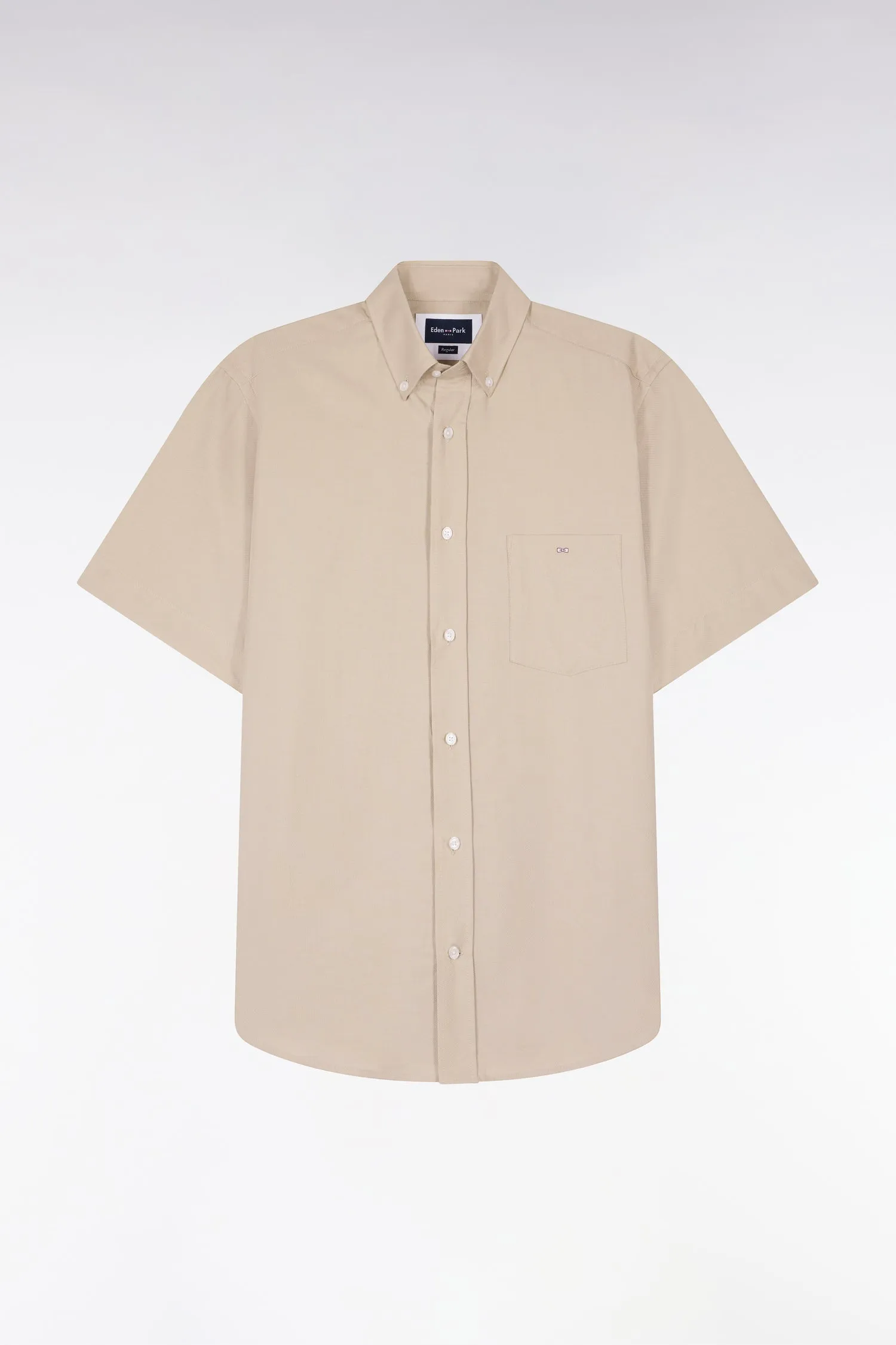 Chemise à manches courtes en piqué coton beige sold by Eden Park product image thumbnail 2