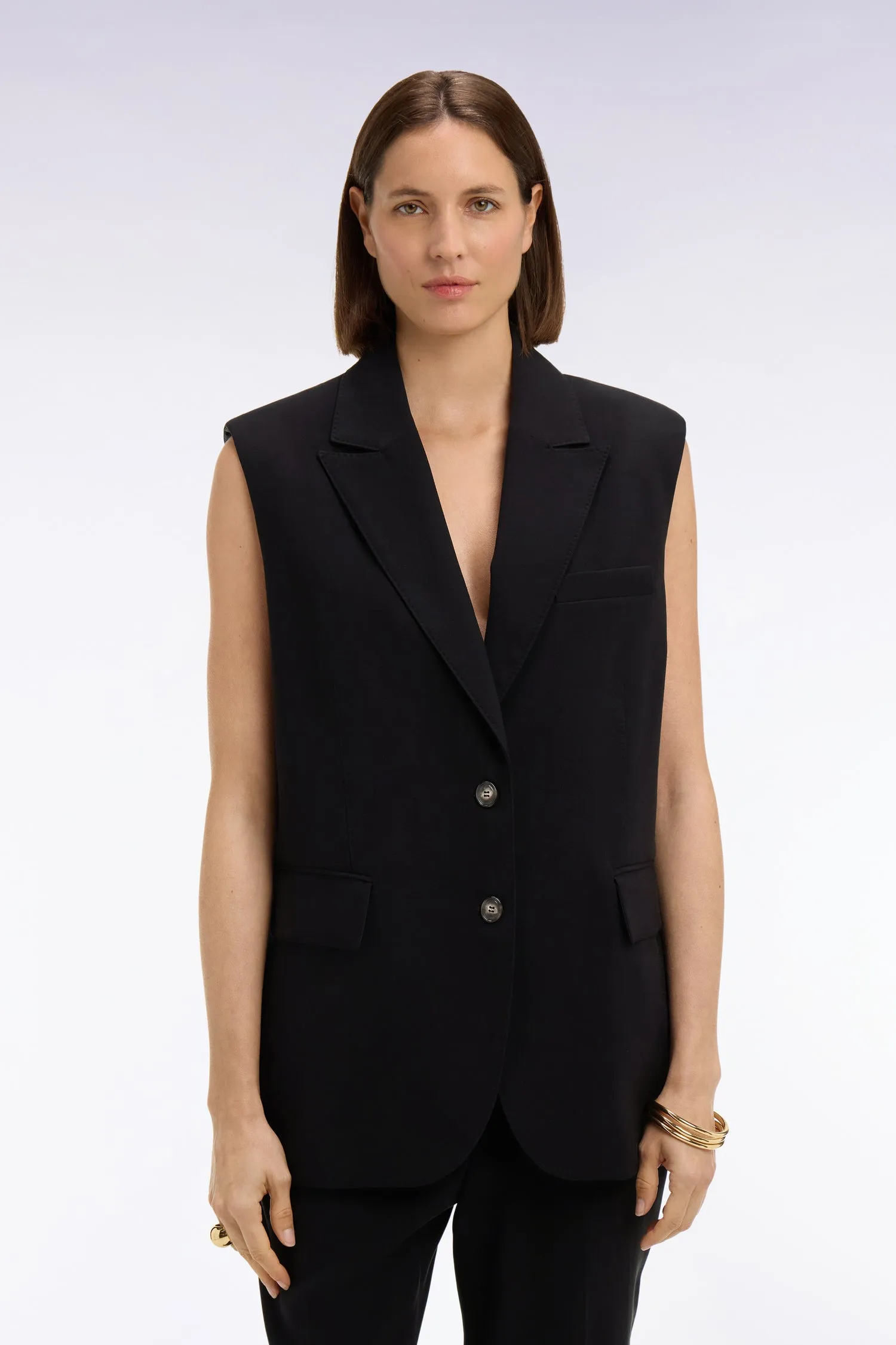 Veste blazer sans manches coupe oversized sold by Eden Park product image thumbnail 3