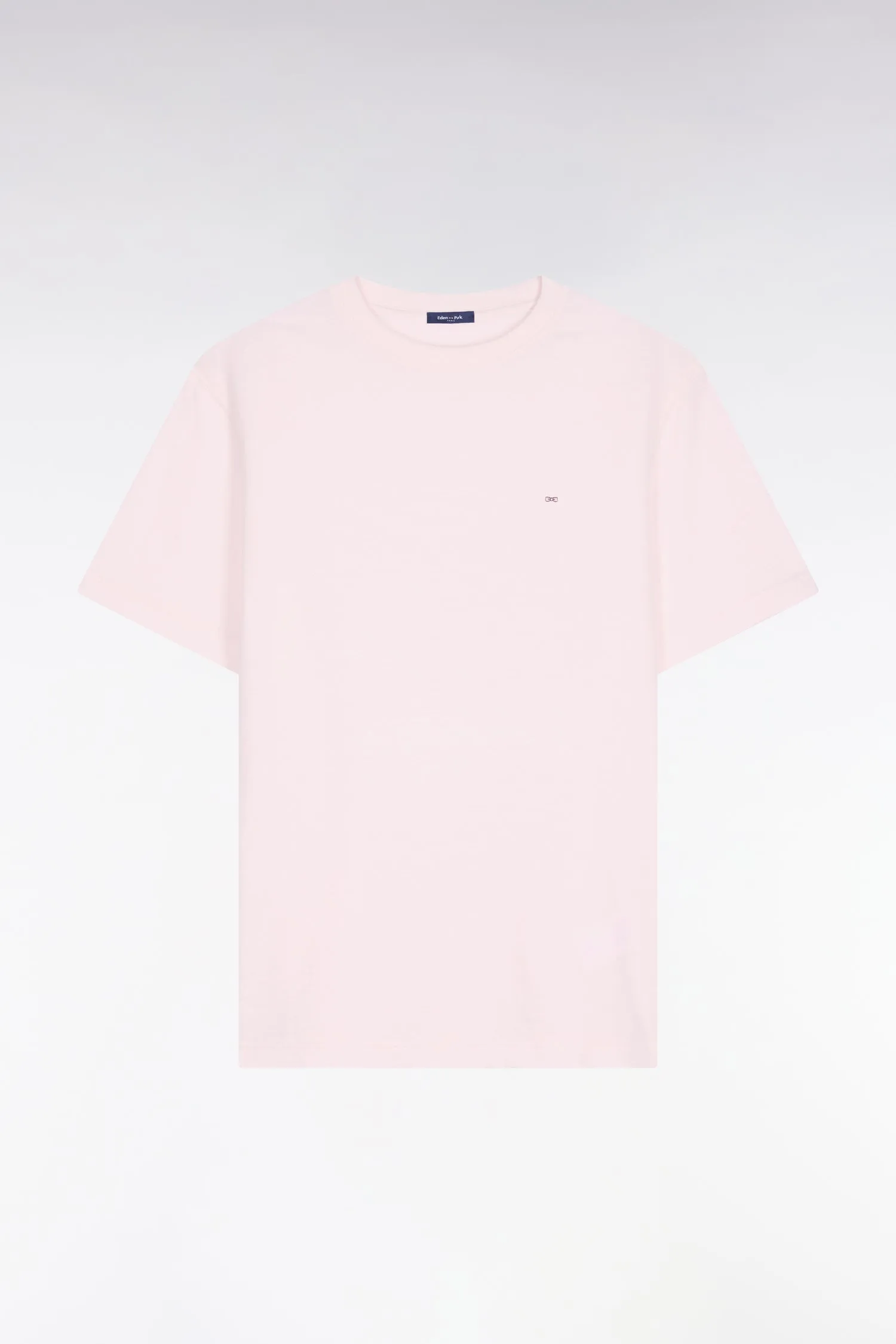 T-shirt à manches courtes en coton et lin rose coupe regular sold by Eden Park product image thumbnail 2