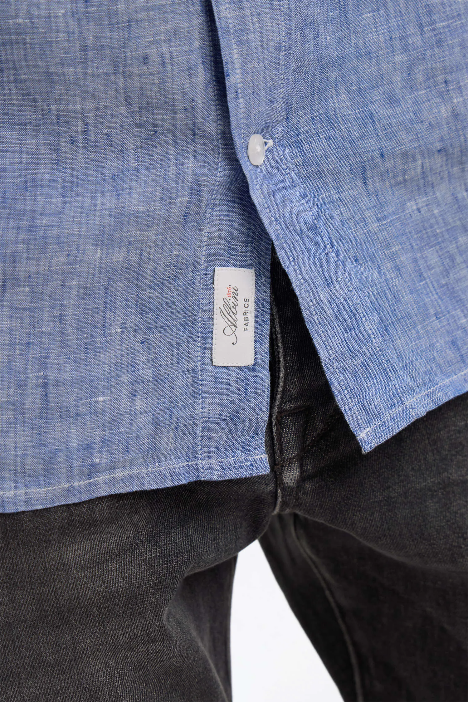 Chemise en lin bleu tricolore sold by Eden Park product image thumbnail 4