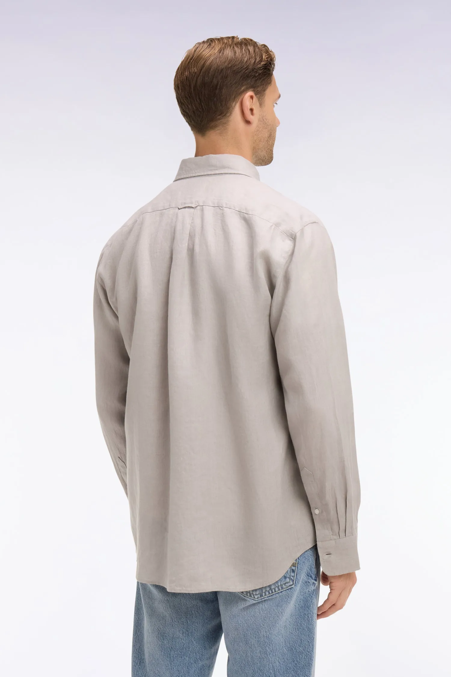 Chemise droite en lin gris sold by Eden Park product image thumbnail 5
