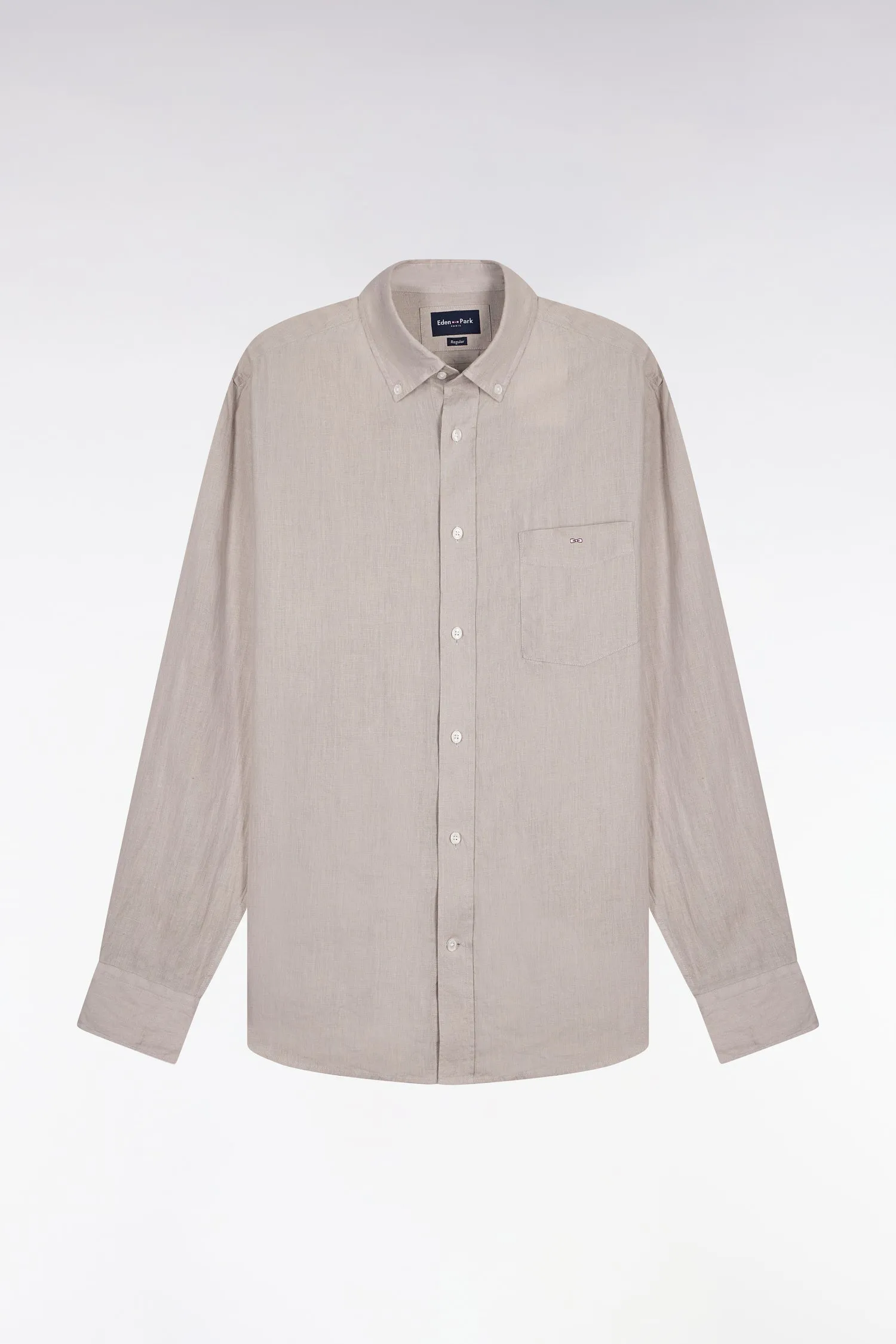 Chemise droite en lin gris sold by Eden Park product image thumbnail 2