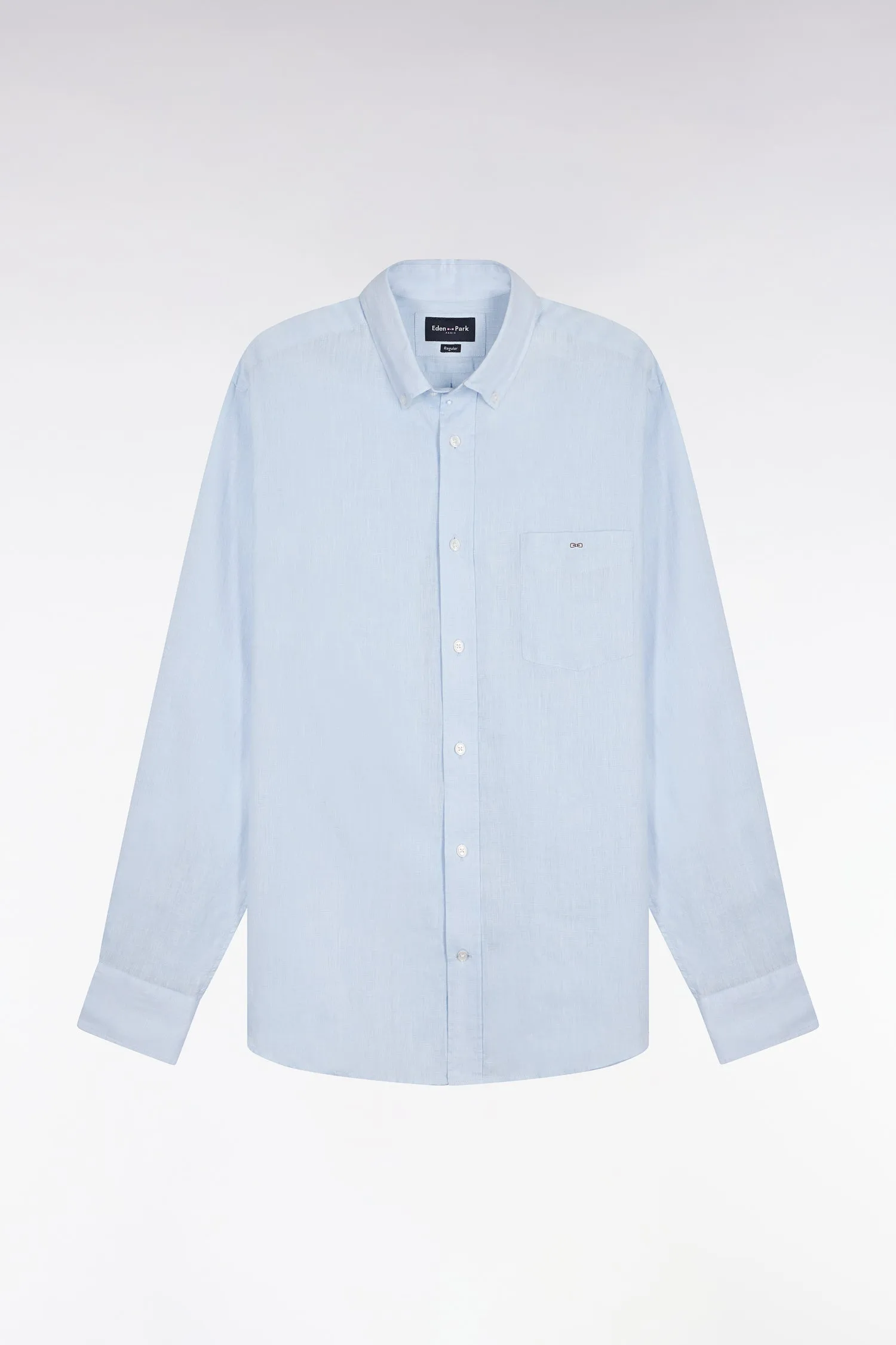 Chemise droite en lin bleu ciel sold by Eden Park product image thumbnail 2