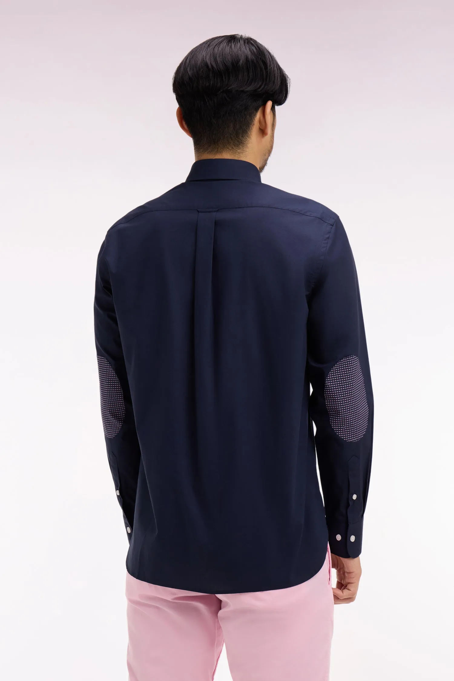 Chemise en coton marine à coudières imprimées sold by Eden Park product image thumbnail 5