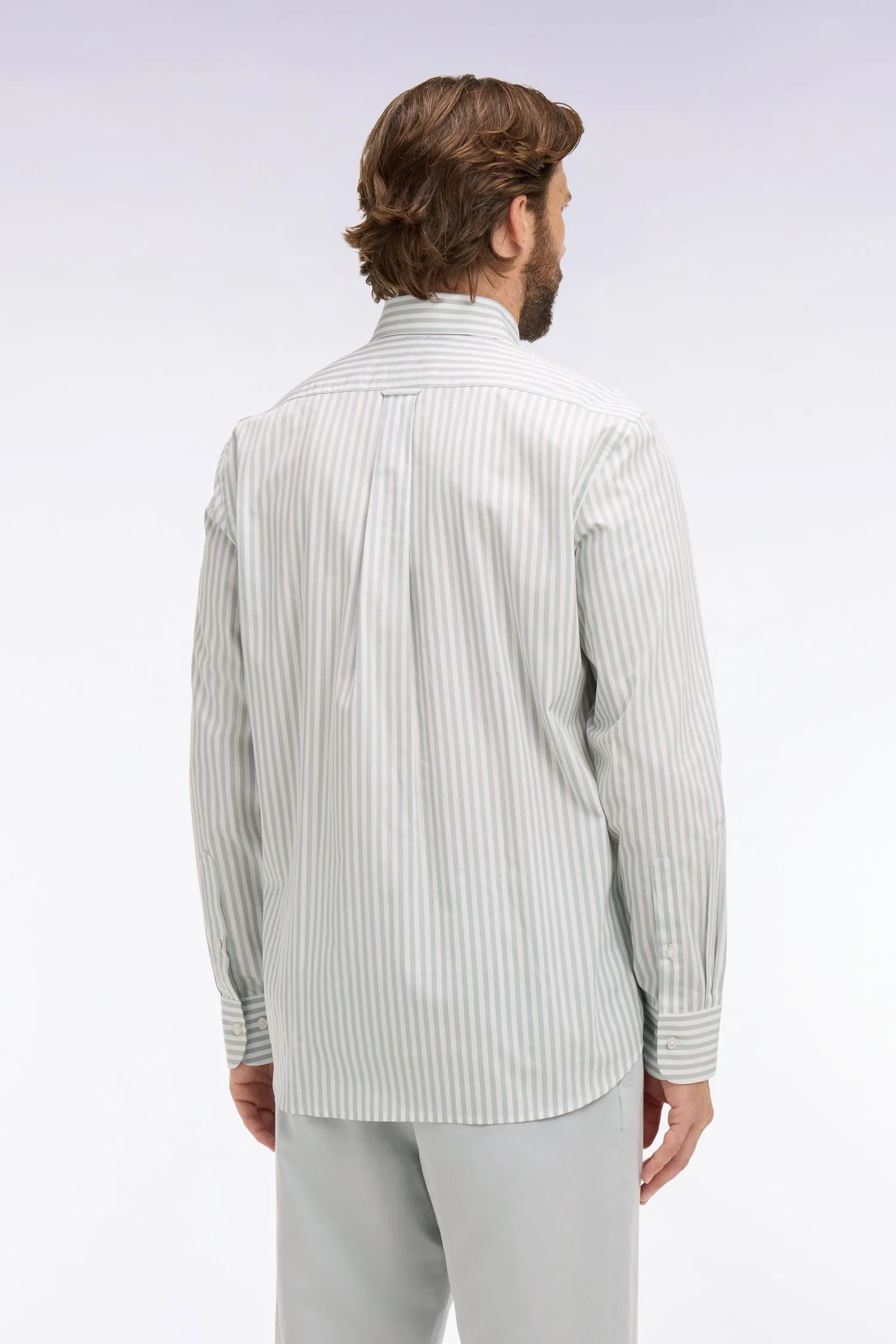 Chemise en coton ciel à rayures bâtons sold by Eden Park product image thumbnail 5