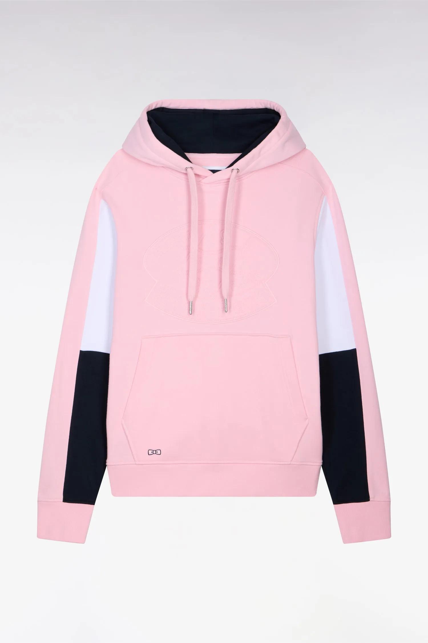 Sweatshirt à capuche en molleton coton rose brodé sold by Eden Park product image thumbnail 2