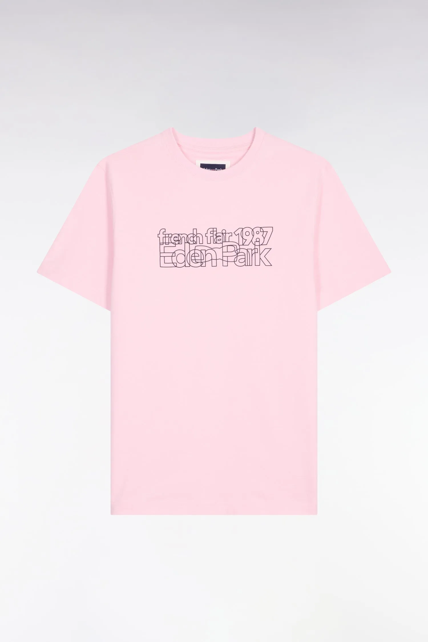 T-shirt à manches courtes sérigraphié rose coupe regular sold by Eden Park product image thumbnail 2