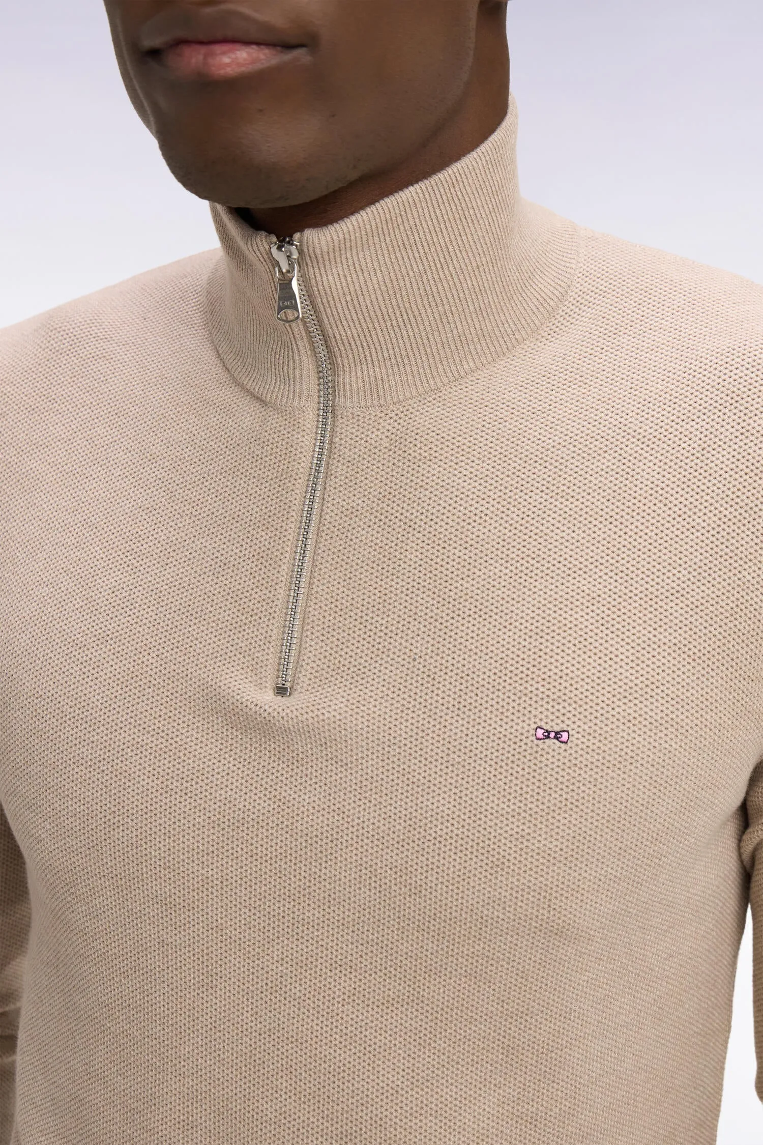 Pull col camionneur en coton beige sold by Eden Park product image thumbnail 4