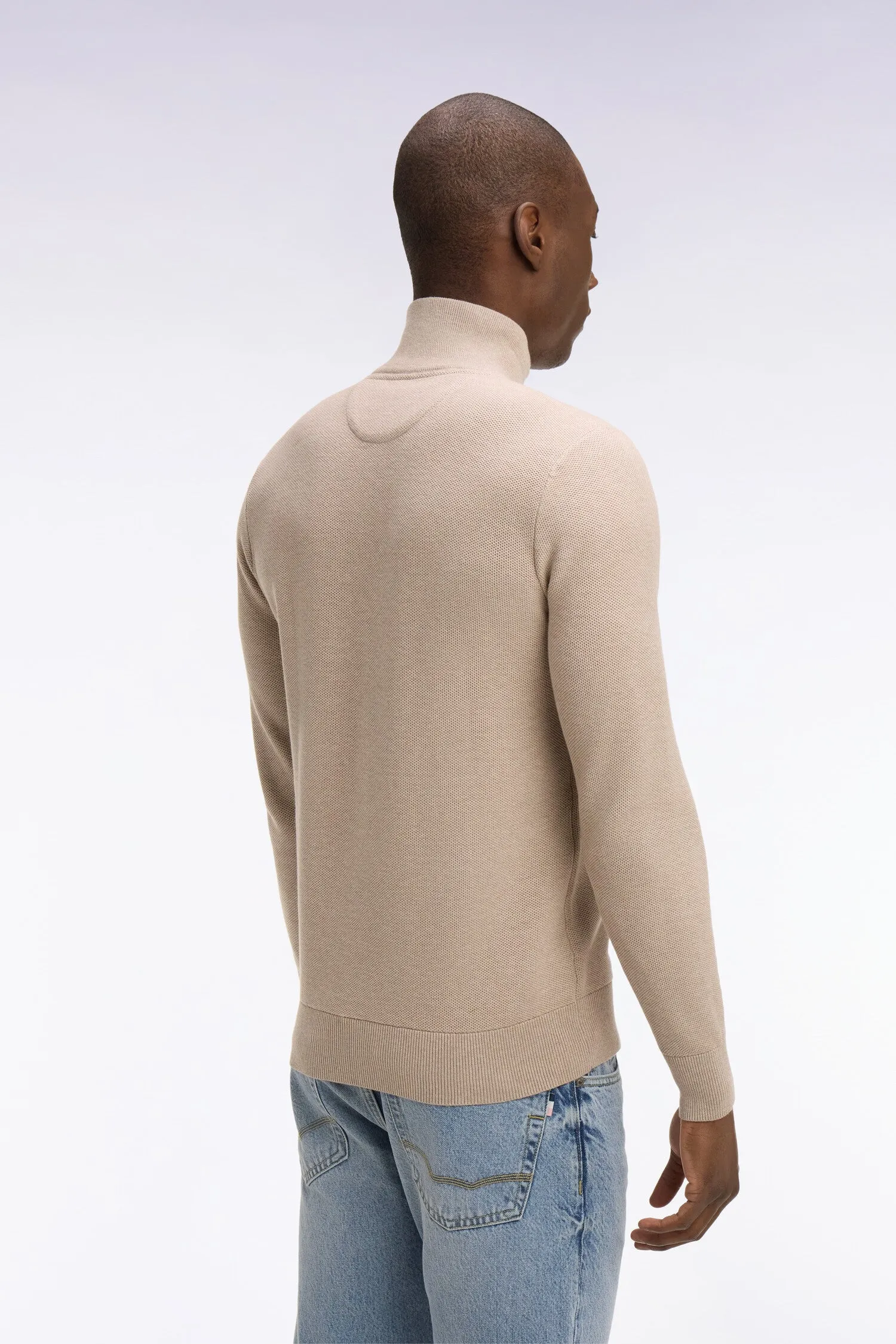 Pull col camionneur en coton beige sold by Eden Park product image thumbnail 5