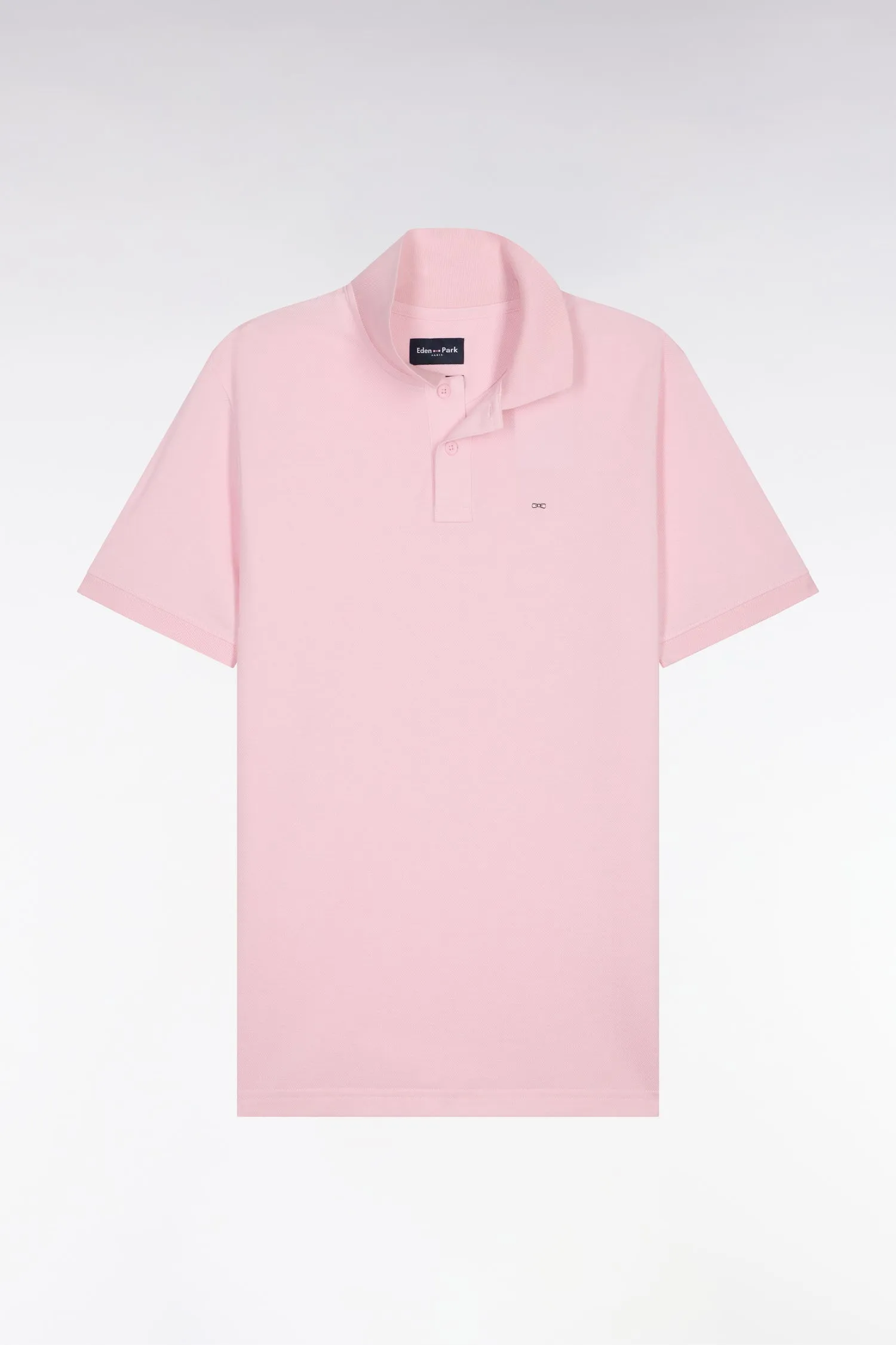 Polo à manches courtes en coton rose clair coupe regular sold by Eden Park product image thumbnail 2