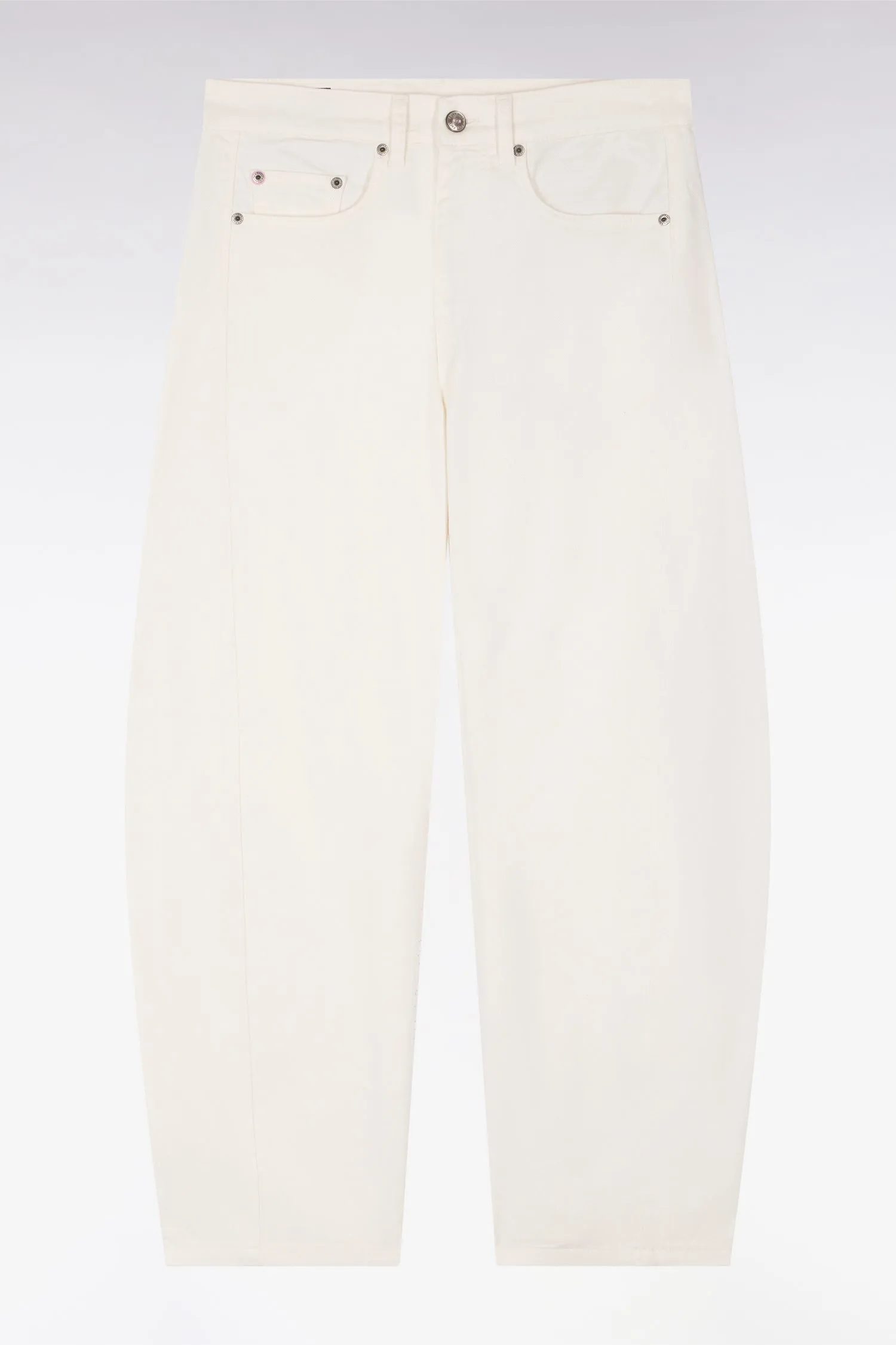 Jean coupe barrel en denim stretch blanc sold by Eden Park product image thumbnail 2