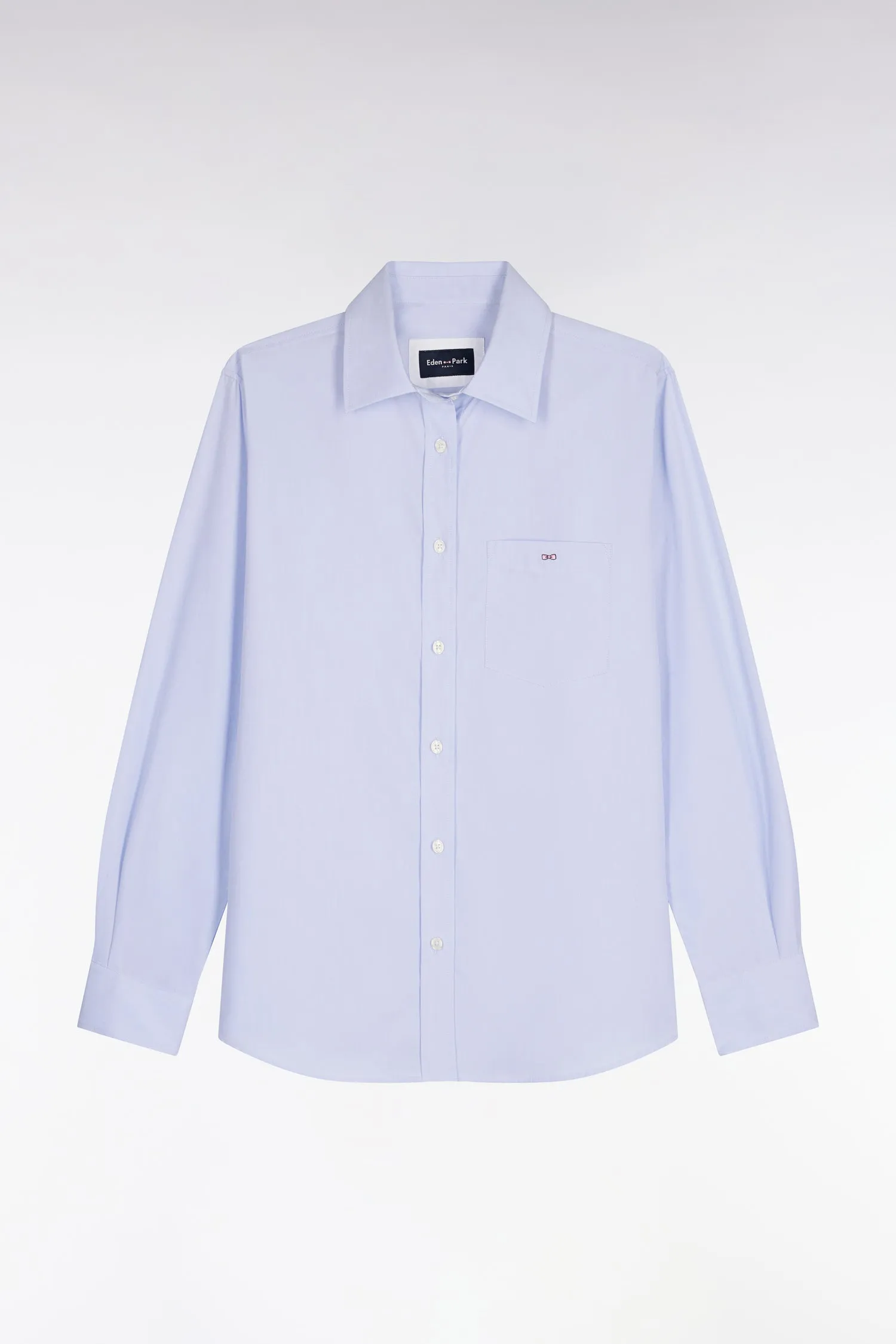 Chemise en popeline de coton ciel coupe slim sold by Eden Park product image thumbnail 2