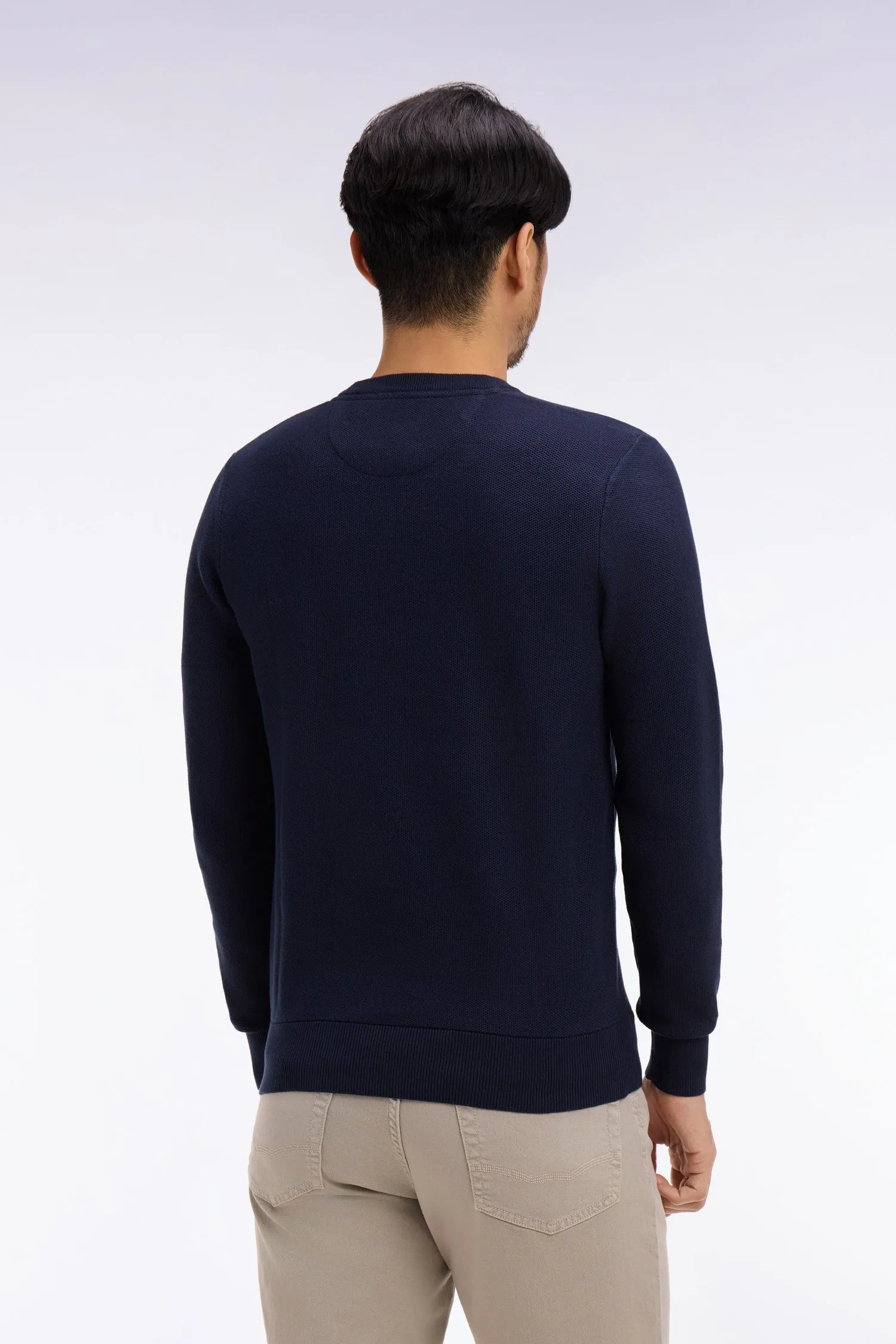 Pull col rond en coton marine sold by Eden Park product image thumbnail 5