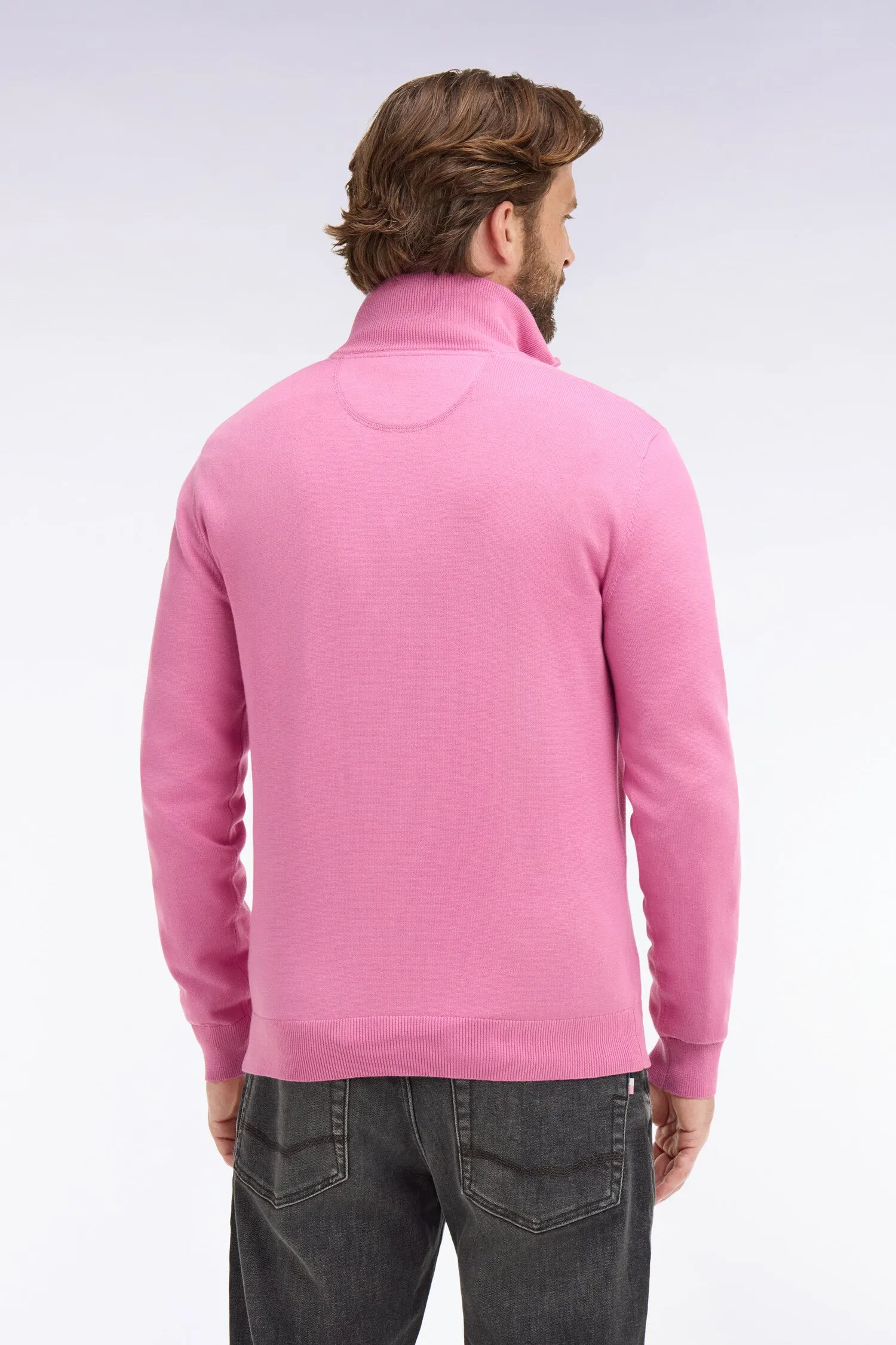 Pull col camionneur en coton rose sold by Eden Park product image thumbnail 5