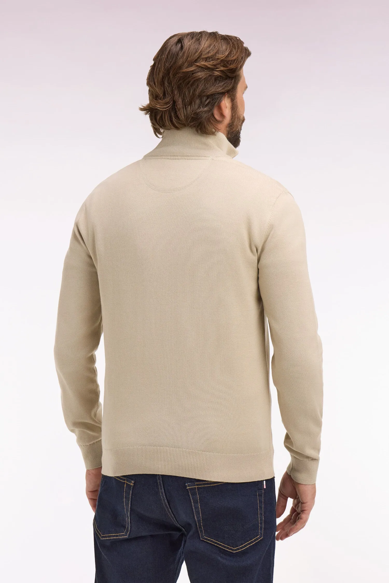 Pull col camionneur en coton beige sold by Eden Park product image thumbnail 5