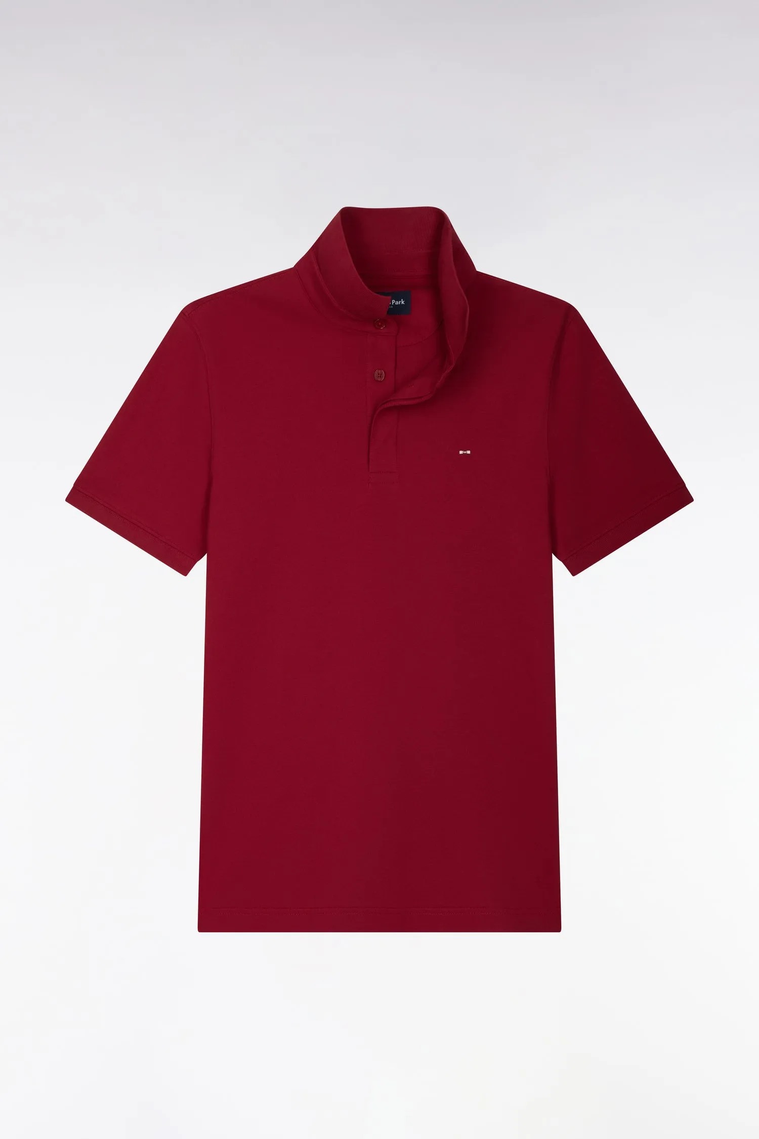 Polo manches courtes en coton stretch rouge coupe ajustée sold by Eden Park product image thumbnail 2