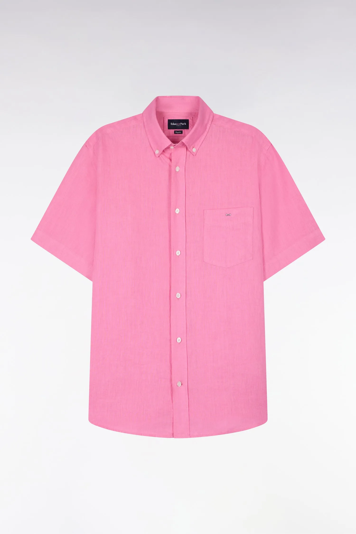 Chemise à manches courtes en lin rose sold by Eden Park product image thumbnail 2