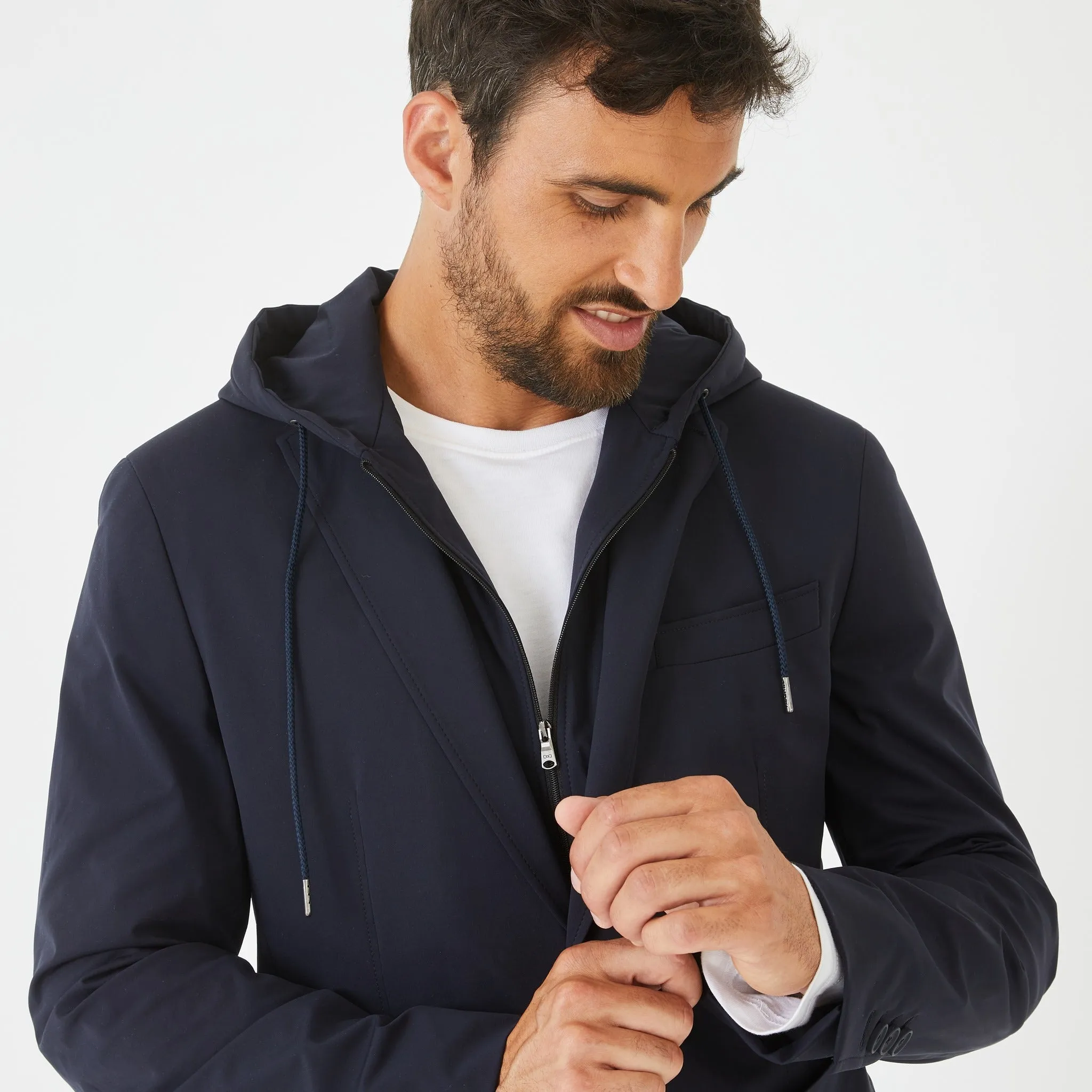 Blazer bleu foncé avec parmenture sweat amovible sold by Eden Park product image thumbnail 5