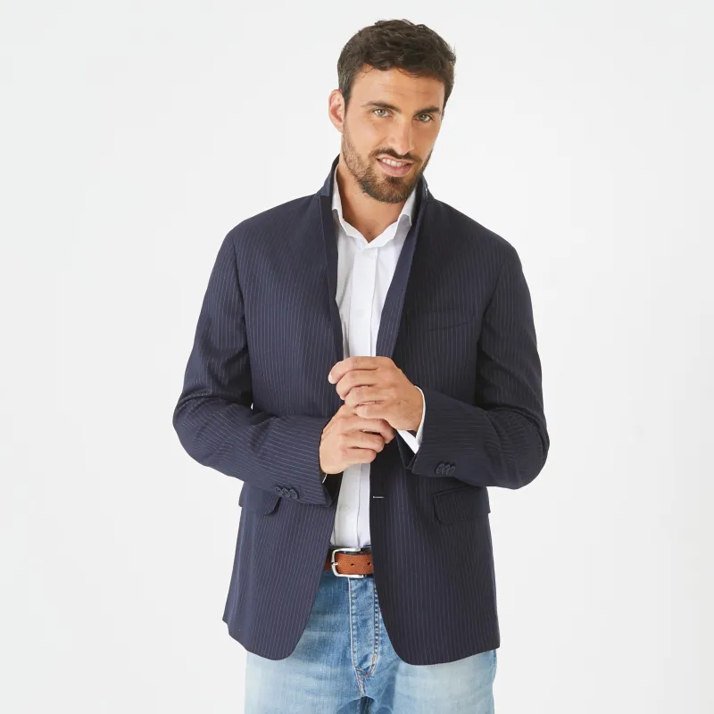 Blazer rayé bleu foncé made by Eden Park