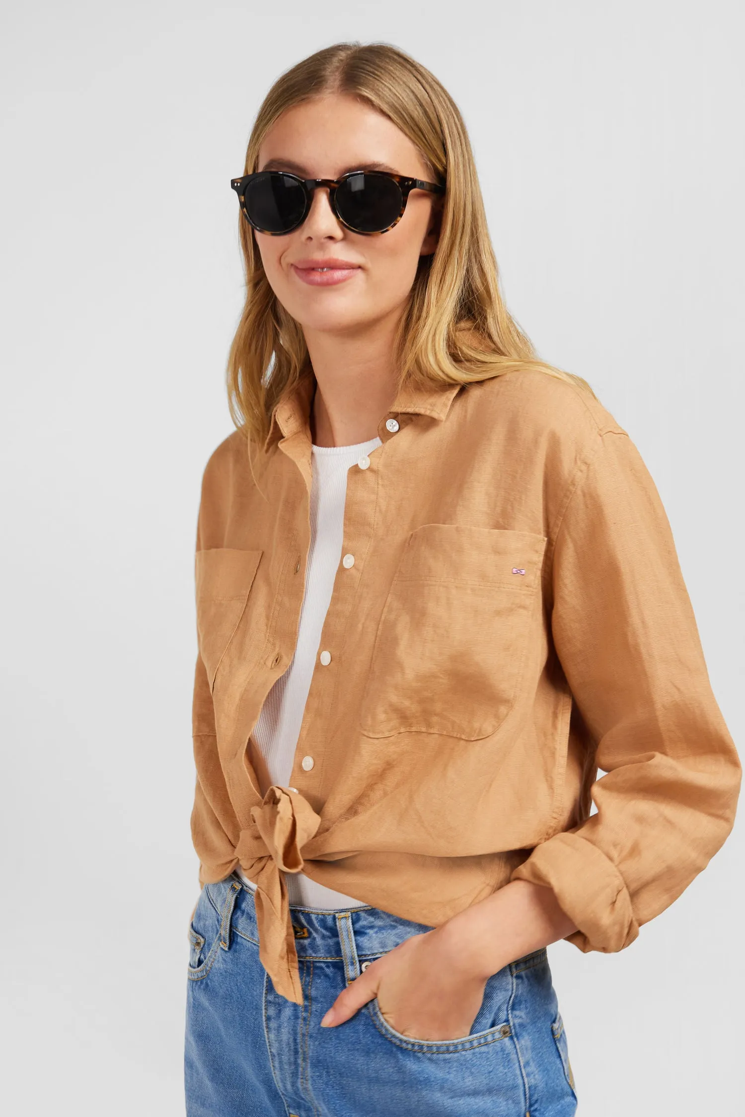 Chemisier beige uni sold by Eden Park product image thumbnail 3