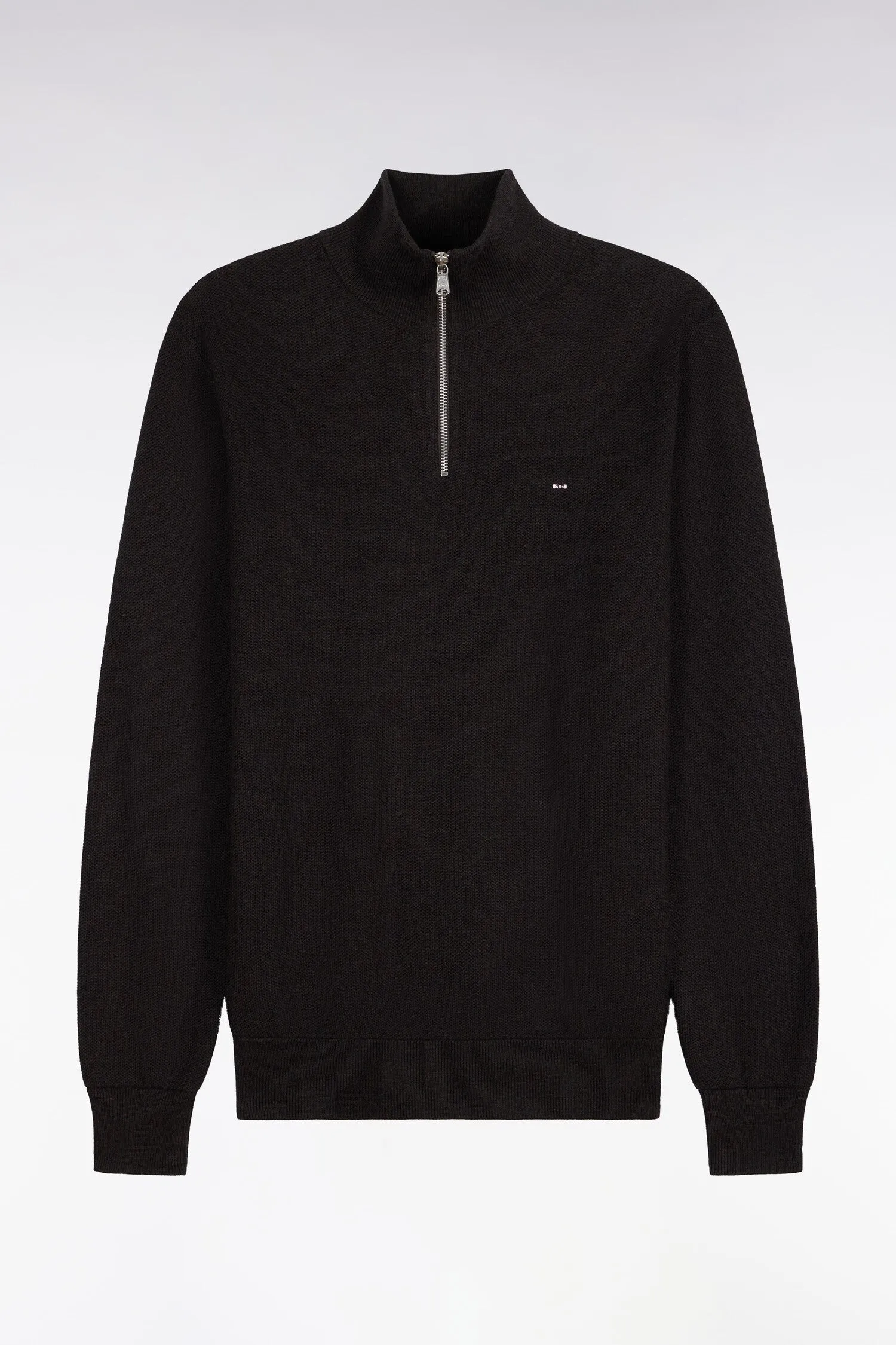 Pull col camionneur en coton marron coupe droite sold by Eden Park product image thumbnail 2